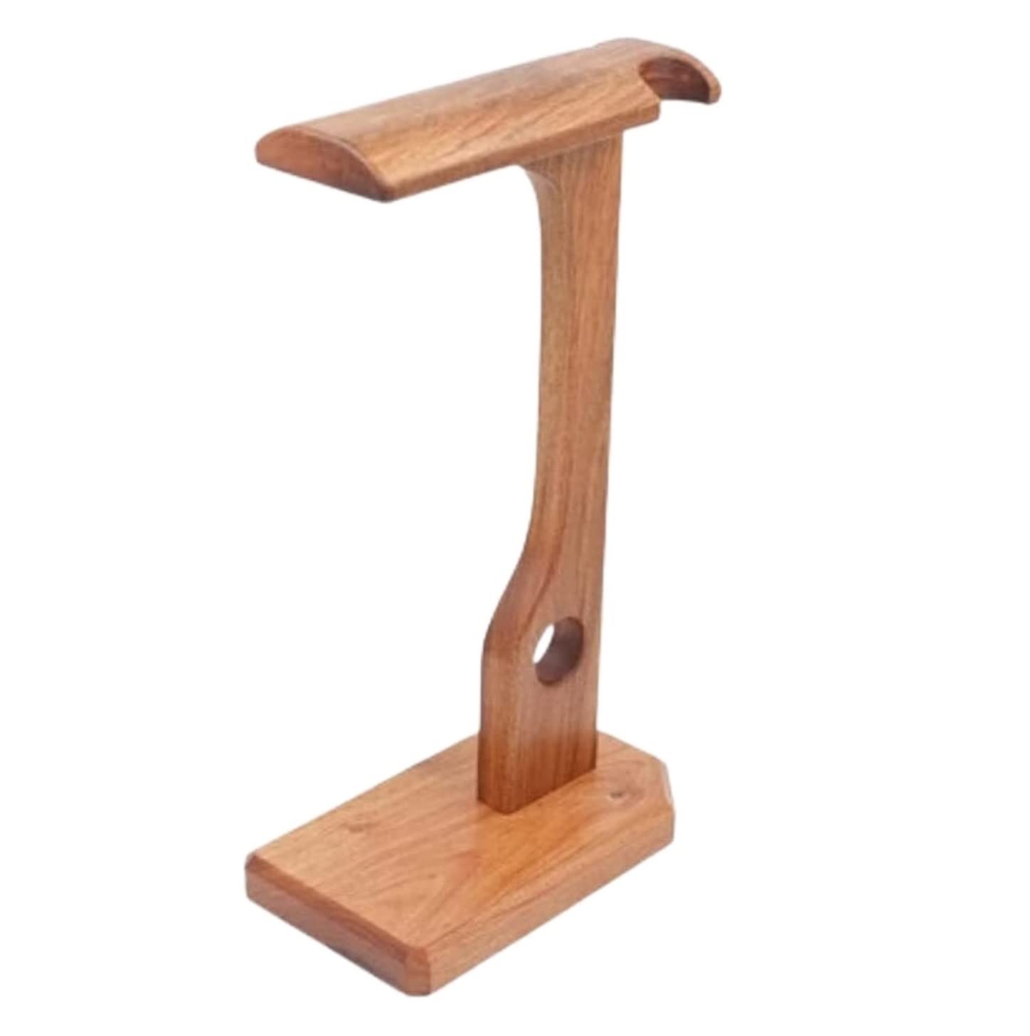 Kopfhörer Ständer Schreibtisch Zubehör Kopfhörerständer Aus Massivem Holz, Multifunktions-Kopfhörerhalter Mit Wickelaufbewahrung Gaming Headsets(A)