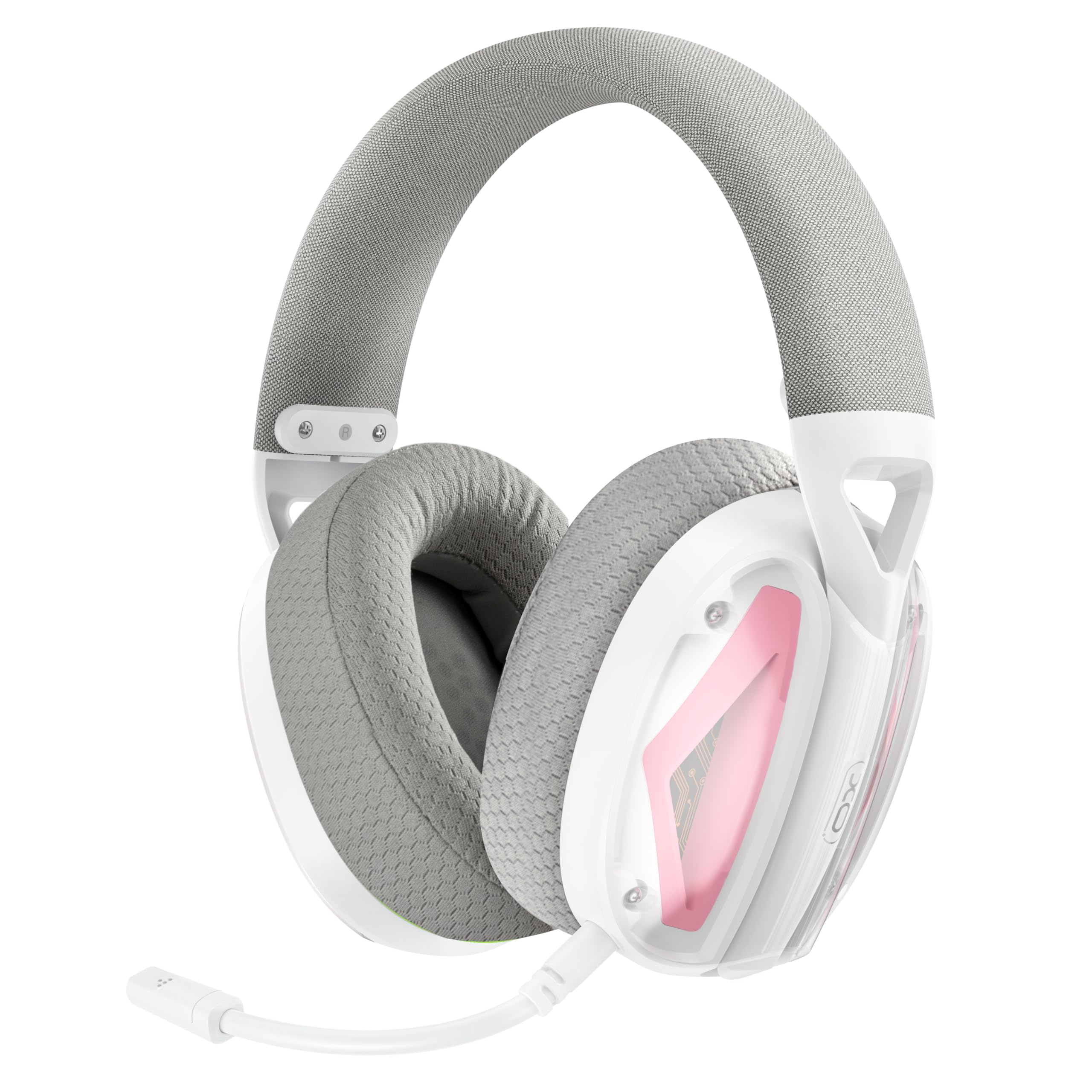 XO Simple is Beauty Wireless Gaming Headset BE46| Abnehmbare Klinke | Usb Dongle Anschluss | Kabelgebundene Verbindung | 40mm Dynamischer Treiber | 36 Stunden Musikzeit | Stereo Sound | 600 mAh | Grau