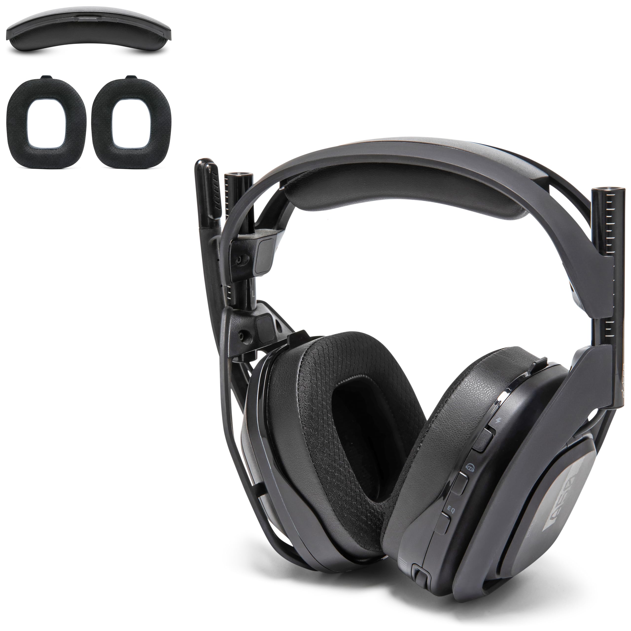 WC Mod Kit A50 – Kühlgel-Ohrpolster + Kopfbügelersatz für Astro A50 Gen 4, Gen 5 und A50X von Wicked Cushions | Verbesserter Komfort, Kühlung und Haltbarkeit | Black