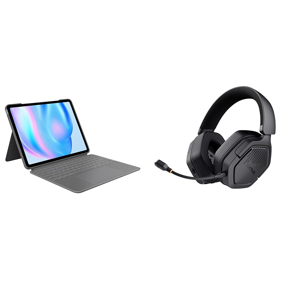 Logitech Combo Touch iPad & Trust GXT 1493 Ravox Gaming Headset