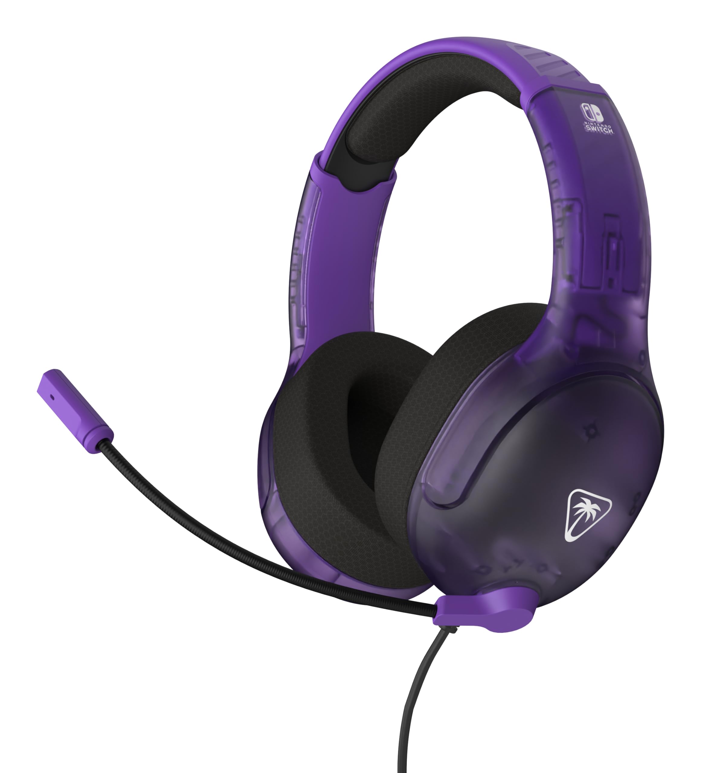 Turtle Beach Airlite Fit Ghost Lila Wired Gaming Headset Offiziell Lizenziert für Nintendo Switch, Lite und OLED – Flip-to-Mute Mic, Over-Ear Premium Komfort
