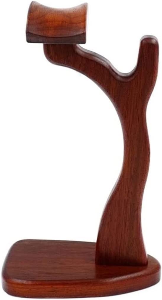 Kopfhörer Ständer Schreibtisch Zubehör Desktop Handgefertigter Kopfhörerhalter Spieltisch Zubehör Multifunktions-Kopfhörerhalter Einfacher Massivholz-Headset-Ständer Gaming Headsets(Safflower)