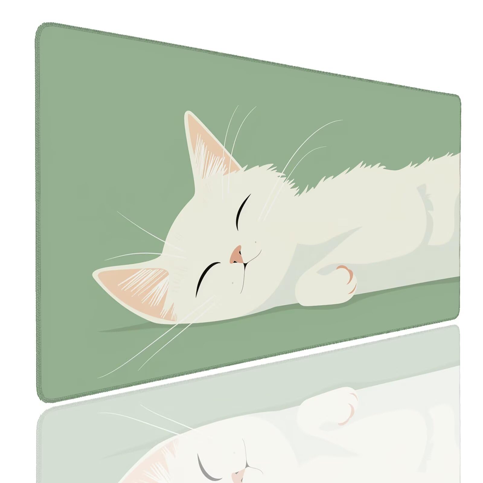 Mauspad XXL 1400x800x4mm Wasserdicht Schreibtischunterlage rutschfeste Speed Gaming Mousepad Cat (12) Groß Desk Mouse Mat Maus Pad, Schreibtisch Unterlage Deko für PC, MacBook, Laptop, Home Office