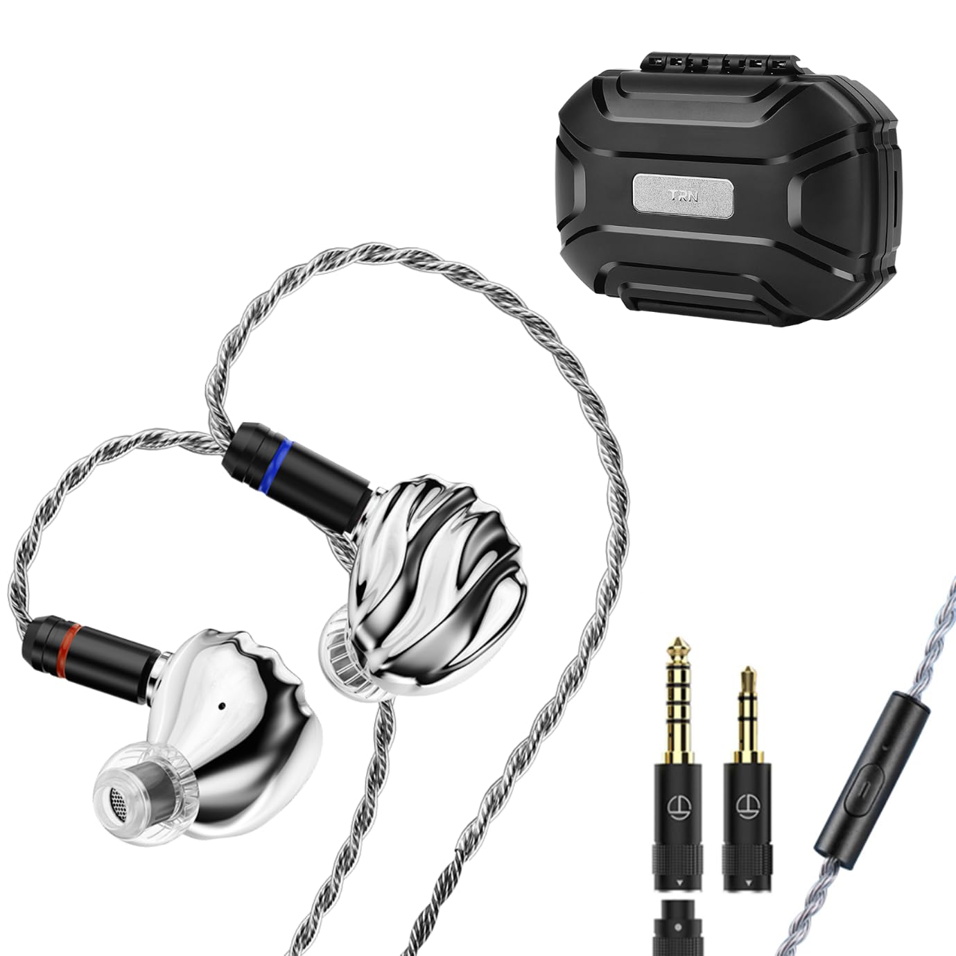 SABAJ TRN Shell kabelgebundene In-Ear Kopfhöre 3DD+1 Planar,3 wechselbare Düsen & HiFi Sound für Musik/Gaming (mit Mikrofon)