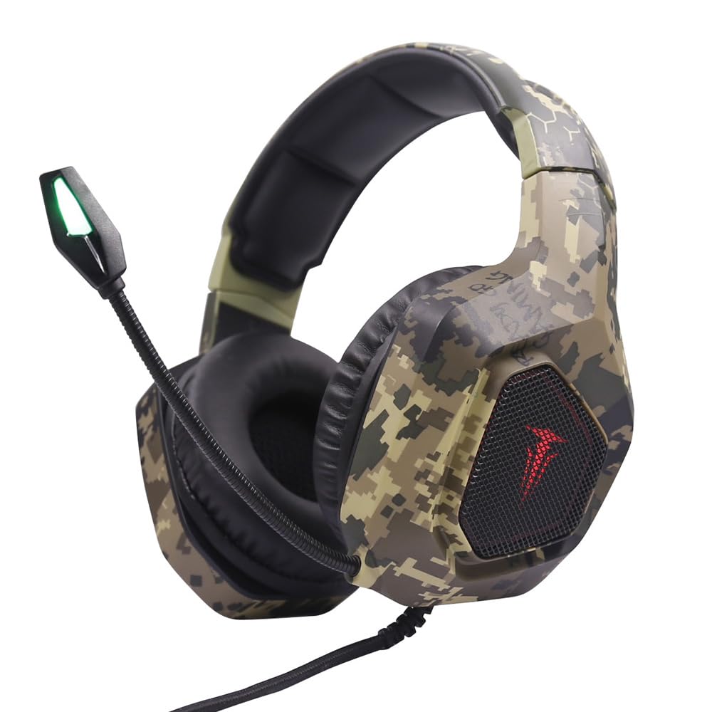 BERSERKER Gaming Headset mit 2.0-Stereosound, Eingebautem Mikrofon, 3,5-mm-Klinkenstecker, 2,20 m Kabel