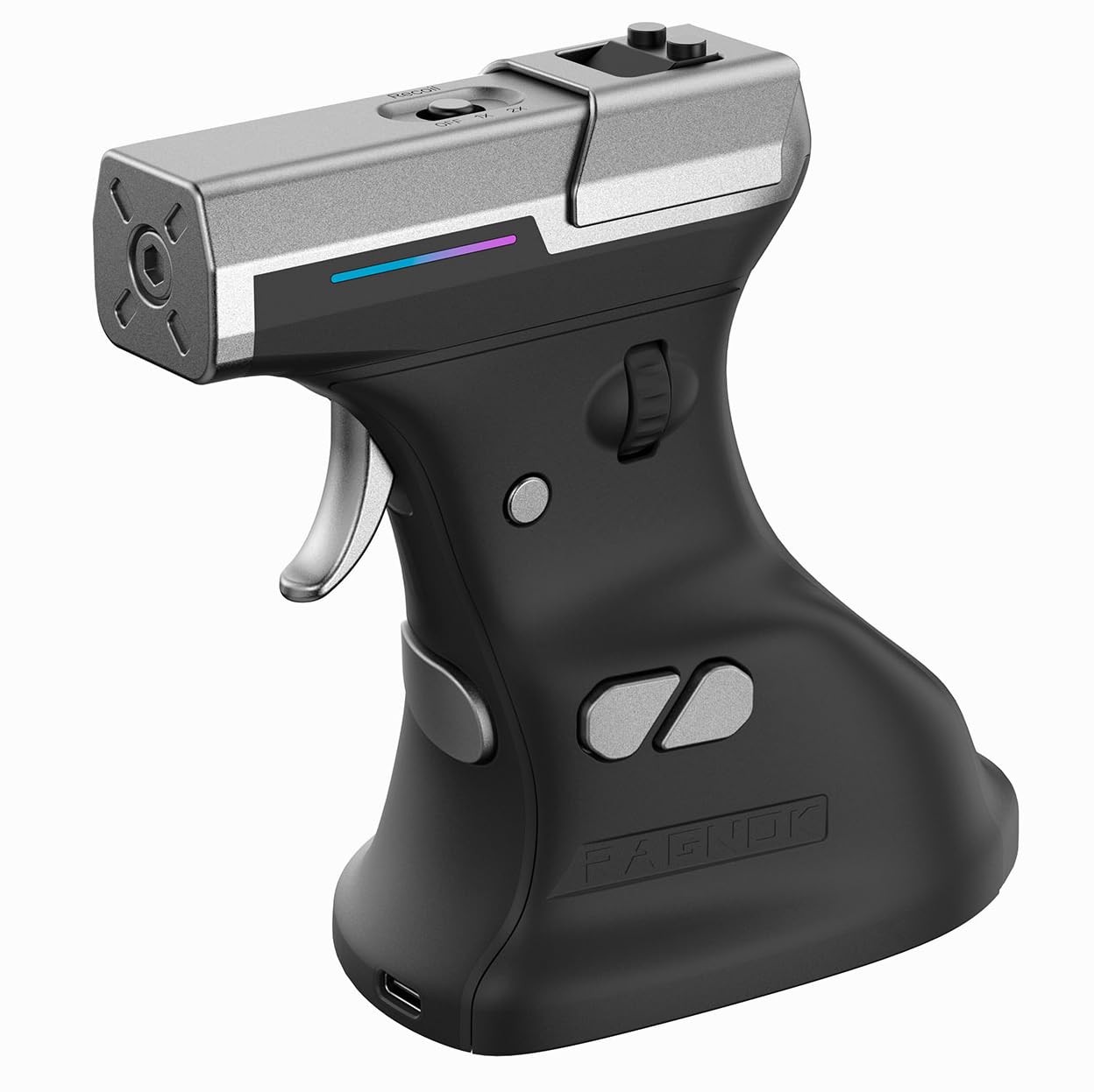 ErgoStrike7: Next-Gen FPS-Gaming-Maus mit Rückstoßfunktion (Schwarz) – FPS-Pistolengriffmaus, ergonomisches vertikales Design, kabellos/kabelgebunden über USB für PC-Spieler