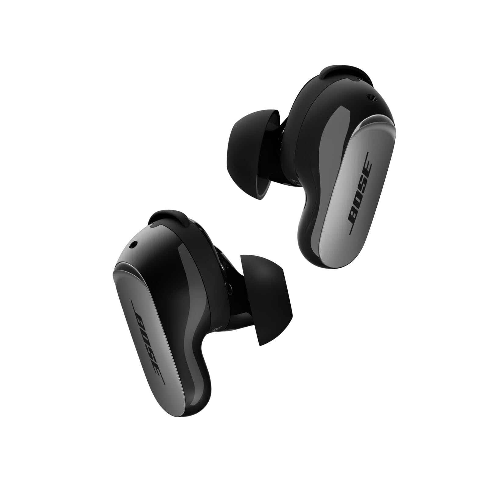 Bose QuietComfort Ultra Bluetooth-Earbuds (2. Gen.), kabellose Noise-Cancelling-Earbuds, bis zu 6 Stunden Akkulaufzeit, Schutzart IPX4, 360-Grad-Sound, tiefer Bass, Schwarz