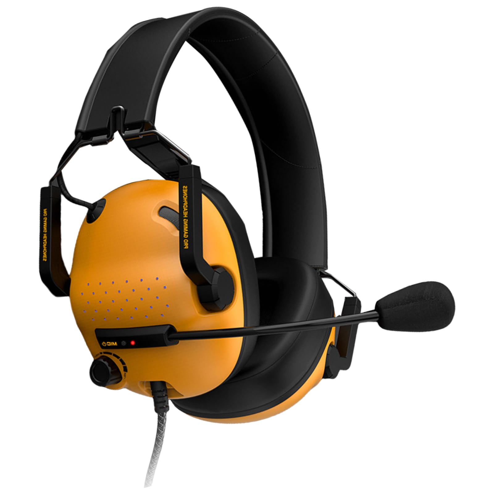 Surround-Sound-Gaming-Headsets mit Geräuschunterdrückungs-Mikrofon, weiche Memory-Schaum-Polsterung, tragbare, faltbare Kopfhörer