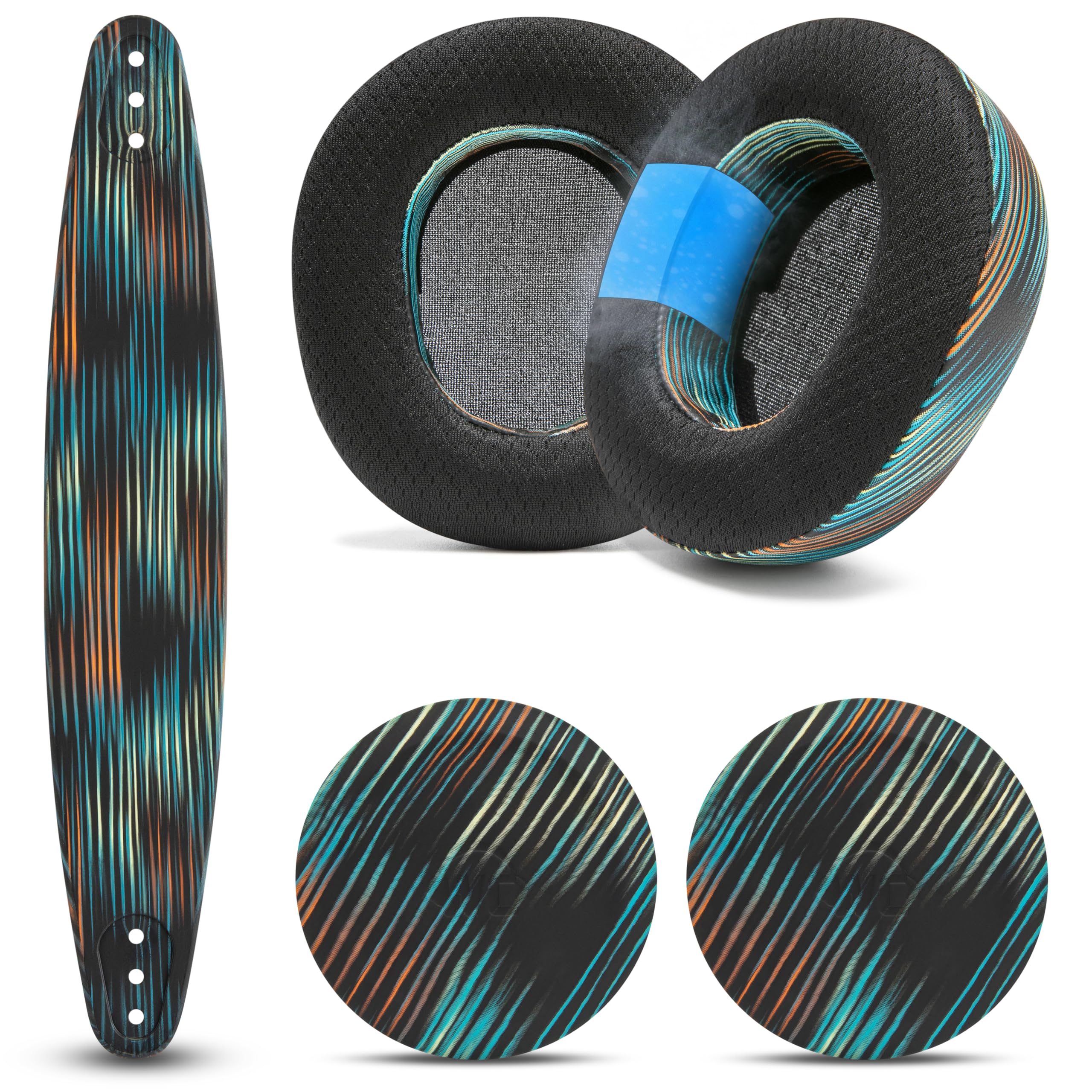 WC Mod Kit Nova Pro Wireless & Nova Elite – Kühlende Gel-Ohrpolster, Silikon-Kopfband und Magnetplatten für SteelSeries Arctis Nova Pro Wireless & Nova Elite von Wicked Cushions | The Simulation