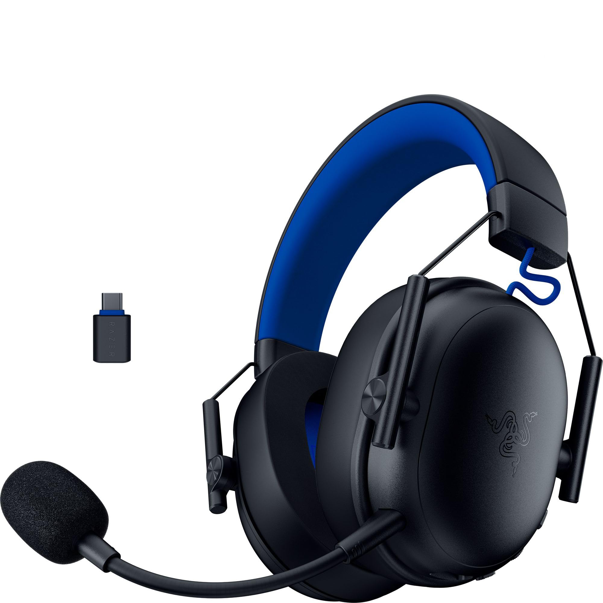 Razer BlackShark V3 X HyperSpeed for PlayStation - Kabelloses E-Sport Headset - Ultra leicht 270 g - TriForce 50 mm Treiber - Abnehmbares Mikrofon - HyperSpeed 2,4 GHz & Bluetooth - PS5/PC | Schwarz
