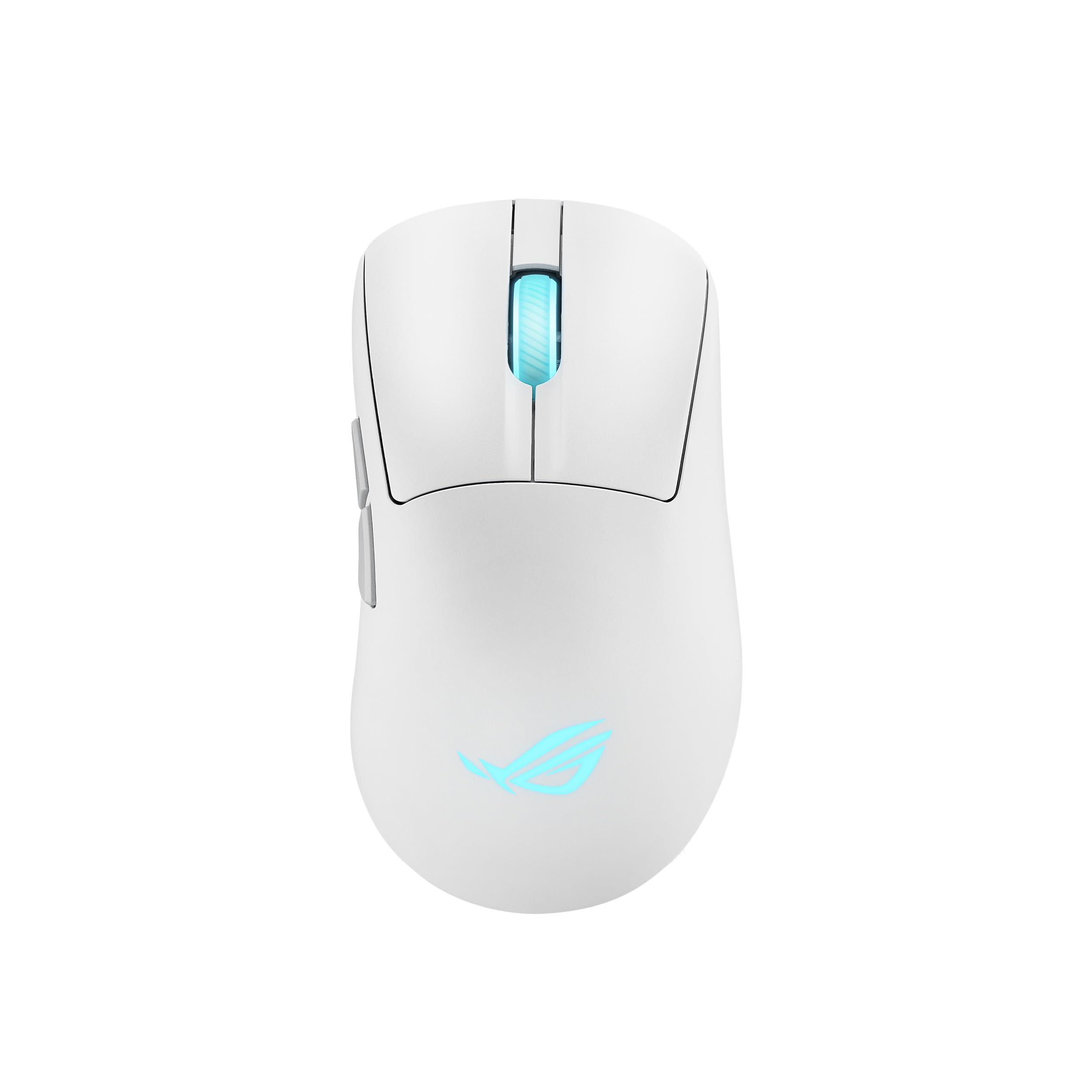 ASUS ROG Keris II Origin White Wireless RGB Gaming-Maus (ergonomisch, FPS Esport 65g leicht, ROG AimPoint Pro, 42.000 DPI, ROG Micro Switches II, ROG SpeedNova, Bluetooth, 2,4-GHz-RF, USB-C, Weiß)