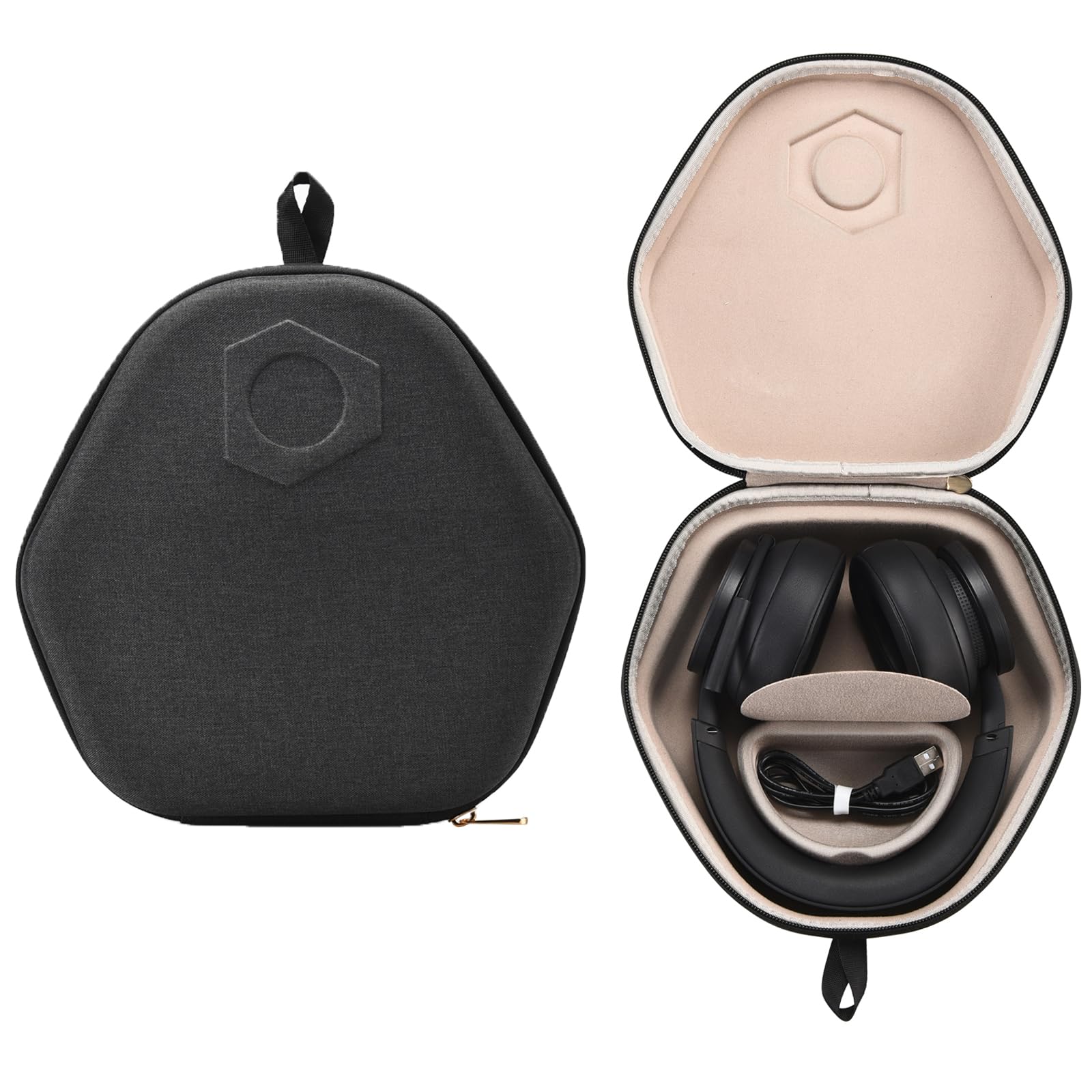 Hülle für Xbox Wireless Headset,Hart Reise Tragetasche Schutzhülle Zubehör Case für Xbox Series X/Series S/Xbox One 2024 Kabelloses Gaming Headset(Schwarz)