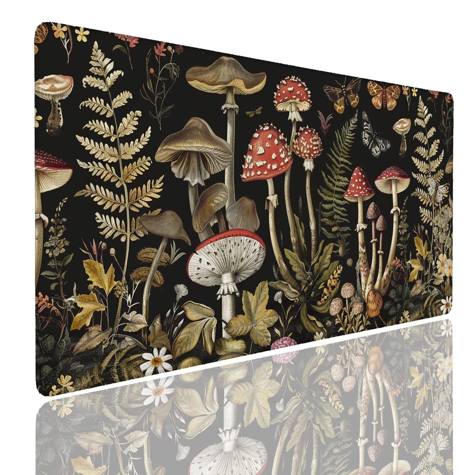 Mauspad XXL 1400x800x4mm Wasserdicht Schreibtischunterlage rutschfeste Speed Gaming Mousepad Leaves (9) Groß Desk Mouse Mat Maus Pad, Schreibtisch Unterlage Deko für PC, MacBook, Laptop, Home Office