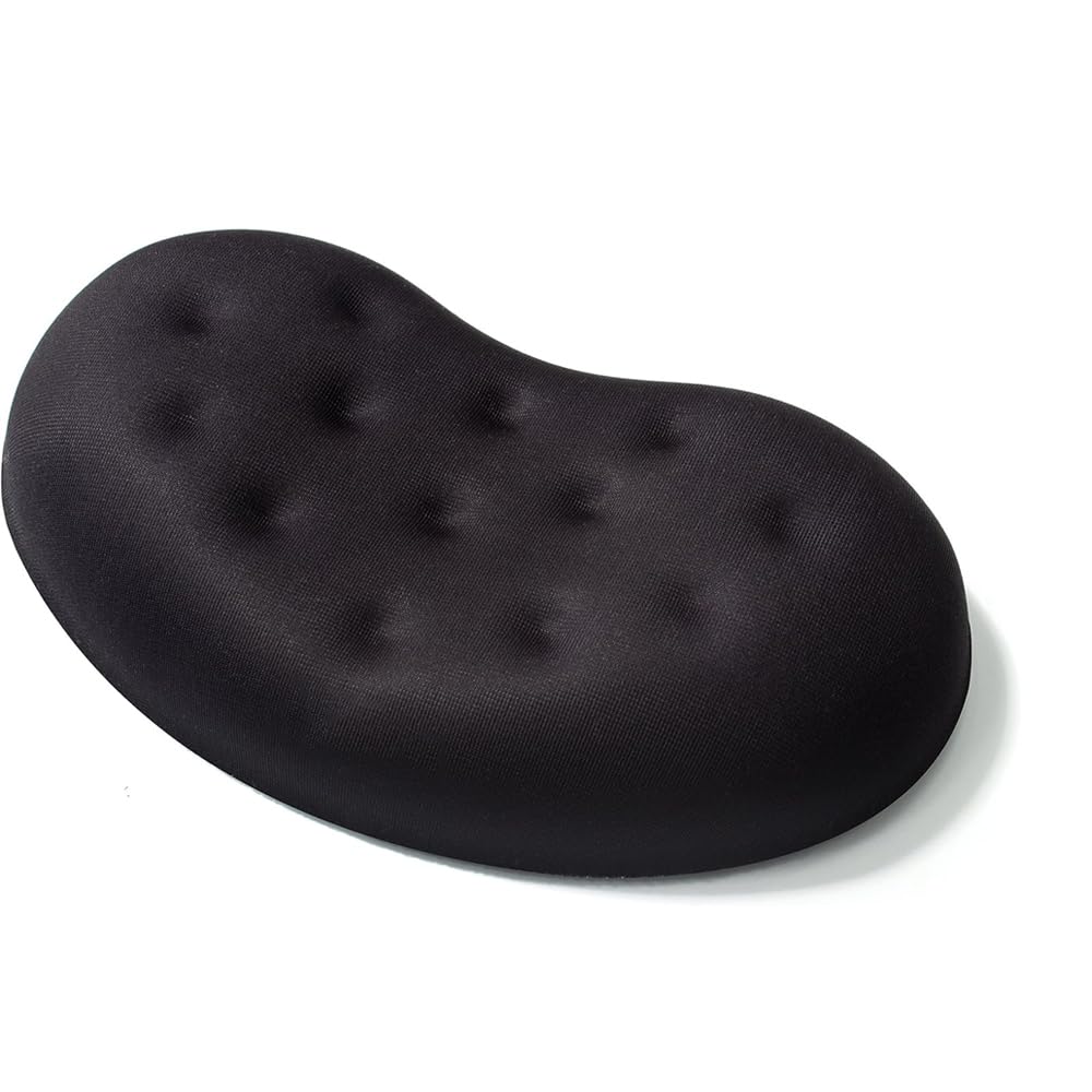 Ergonomische Handgelenkauflage aus Memory-Schaum für Computer, Laptop, Büroarbeit, PC-Gaming (schwarze Maus-Handgelenkauflage)