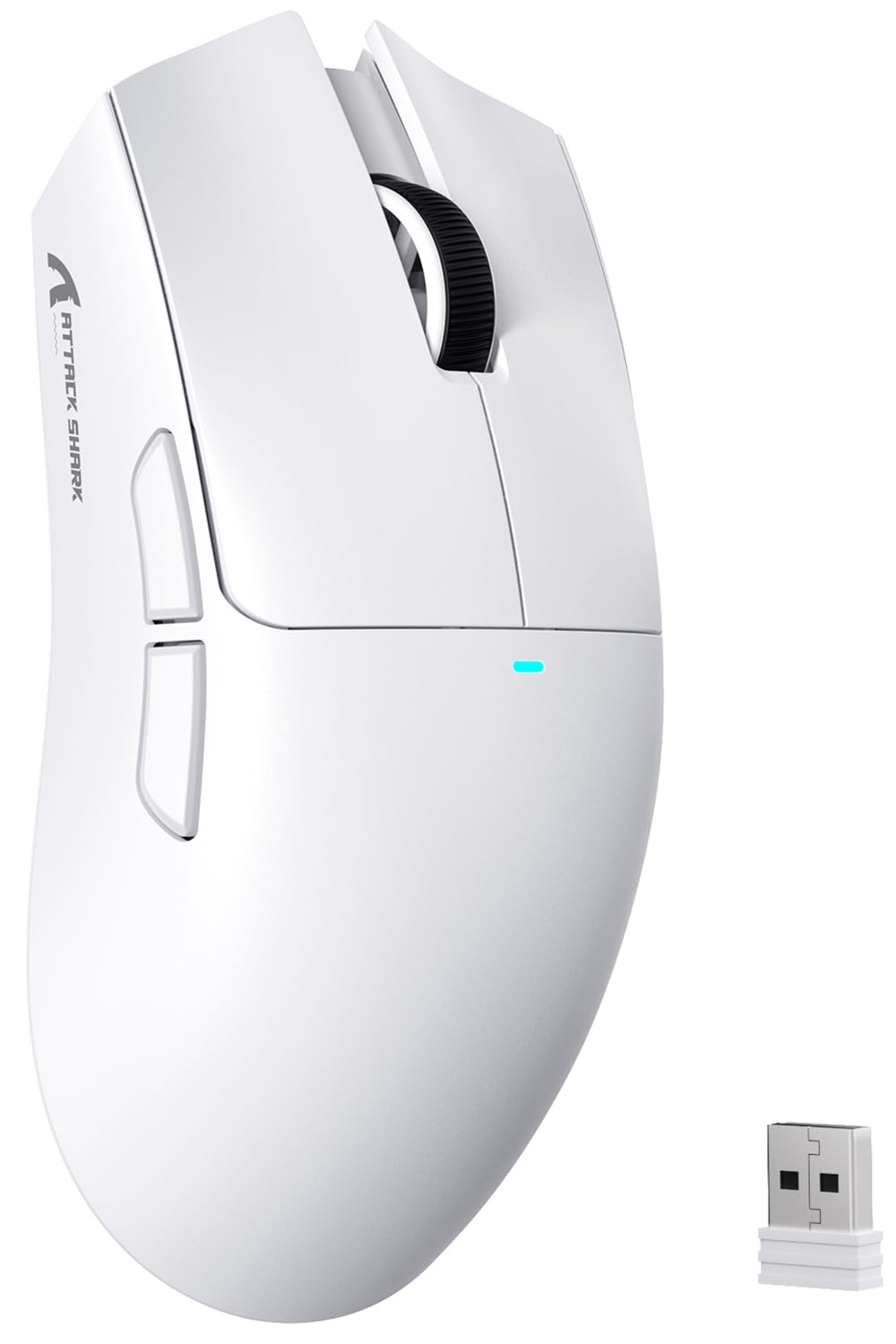 ATTACK SHARK X11SE Kabellose Gaming-Maus, 63g Superleicht, mit PixArt PAW3311-Sensor, 22000 DPI, Tri-Mode BT/2,4 GHz/Kabelgebunden, 1000Hz, 300mAh Battery, Dual-Treiber, für PC/Xbox/PS/Mac, Weiß