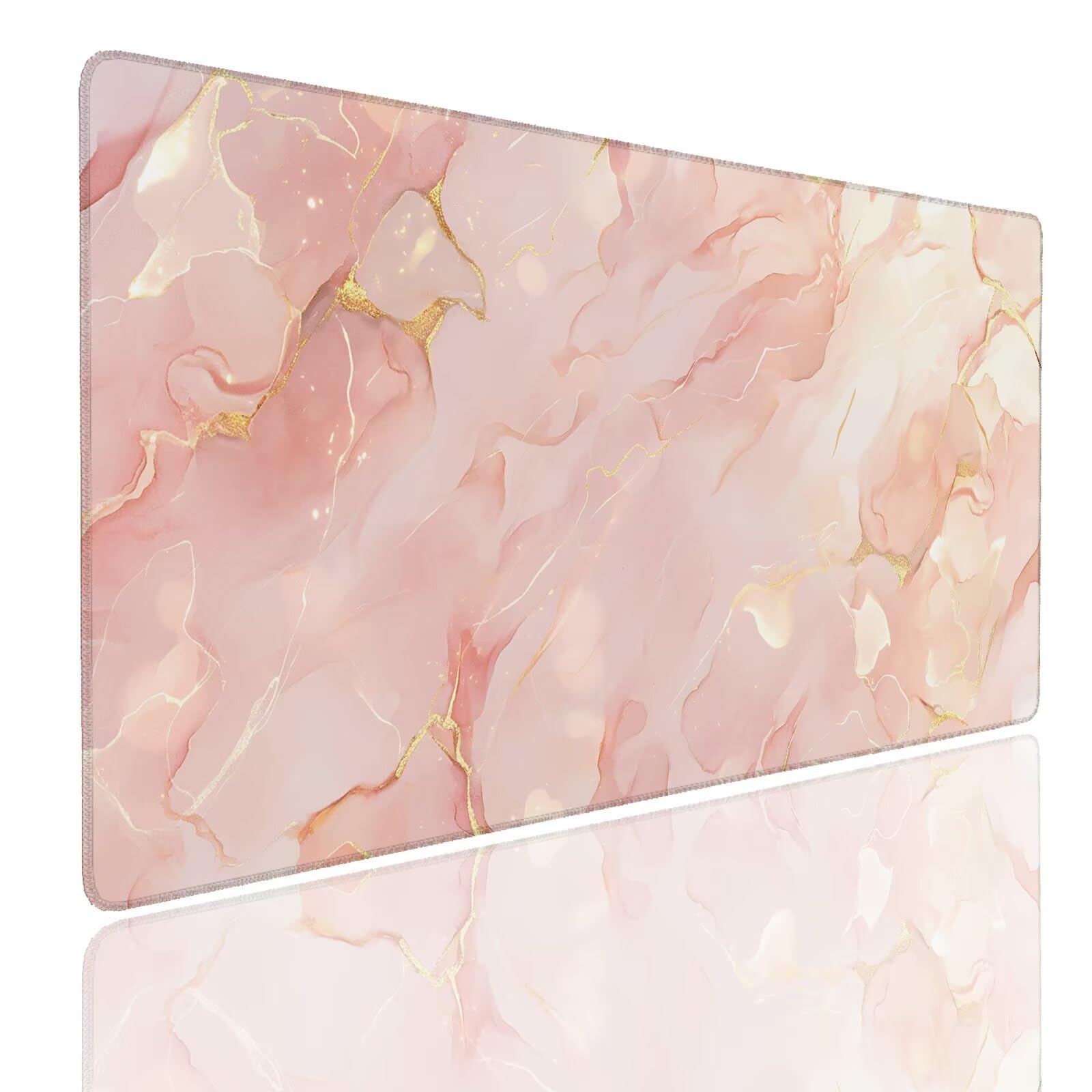 Mauspad XXL 1400x800x4mm Wasserdicht Schreibtischunterlage rutschfeste Speed Gaming Mousepad Marble (4) Groß Desk Mouse Mat Maus Pad, Schreibtisch Unterlage Deko für PC, MacBook, Laptop, Home Office
