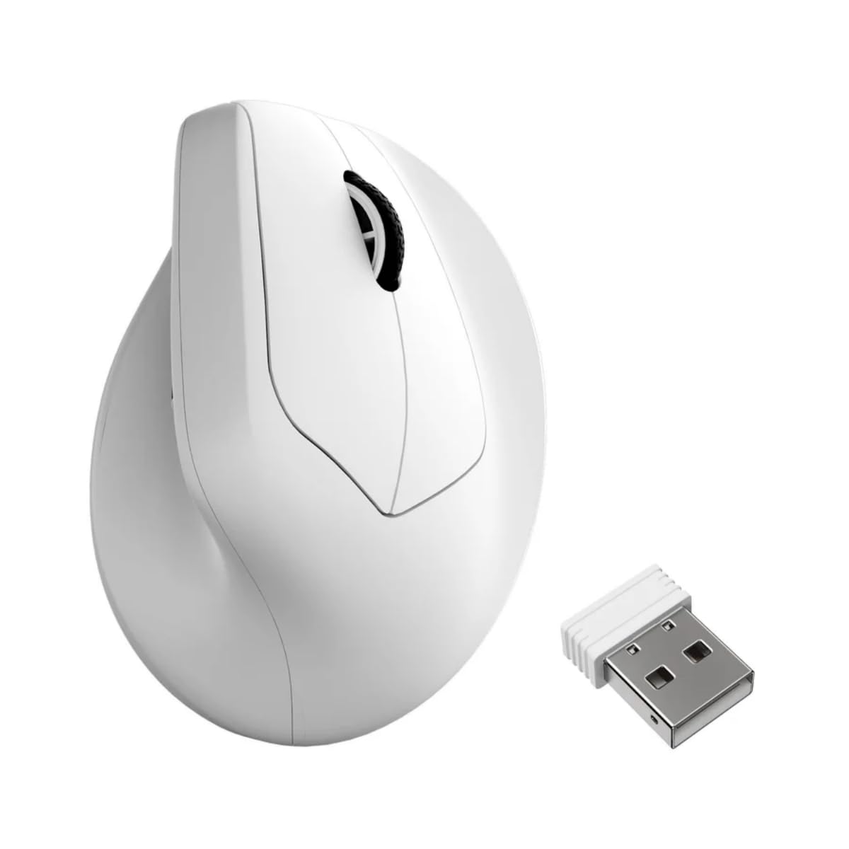 Keychron M5 Kabellose Vertikalmaus (47°) – 8K Polling Rate, PAW3950-Sensor 30.000 DPI, 3-Fach Konnektivität (2.4G/Bluetooth/USB-C), bis zu 140h Akkulaufzeit, Programmierbar, Für Windows/Mac