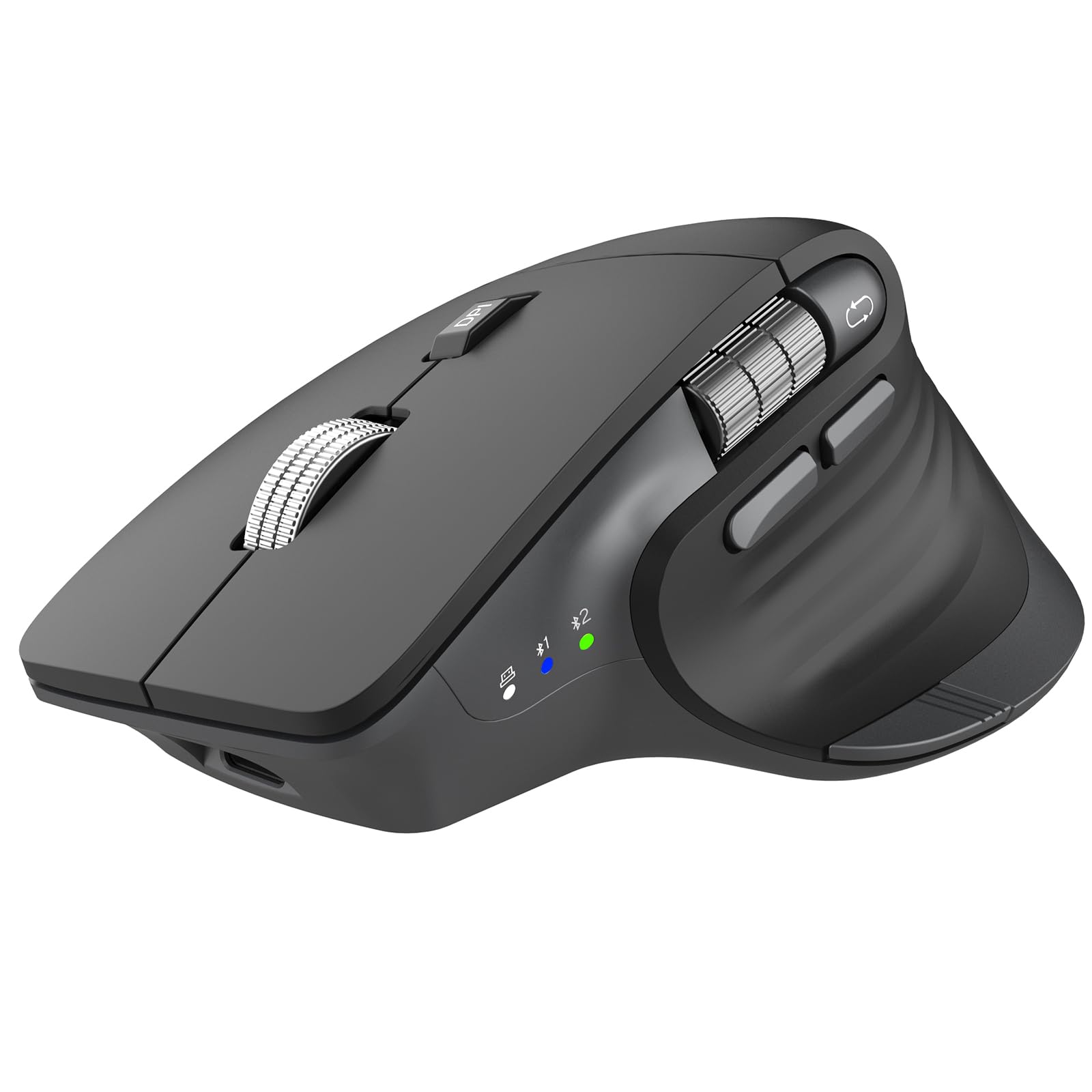 CITLLA Kabellose Bluetooth Maus,Wiederaufladbare,Geräuscharme Maus mit Multi-Device-Funktion,Einstellbarer DPI,Flying Scroll&Daumenrad,Bluetooth Mäuse für Laptop,Computer,Tablet