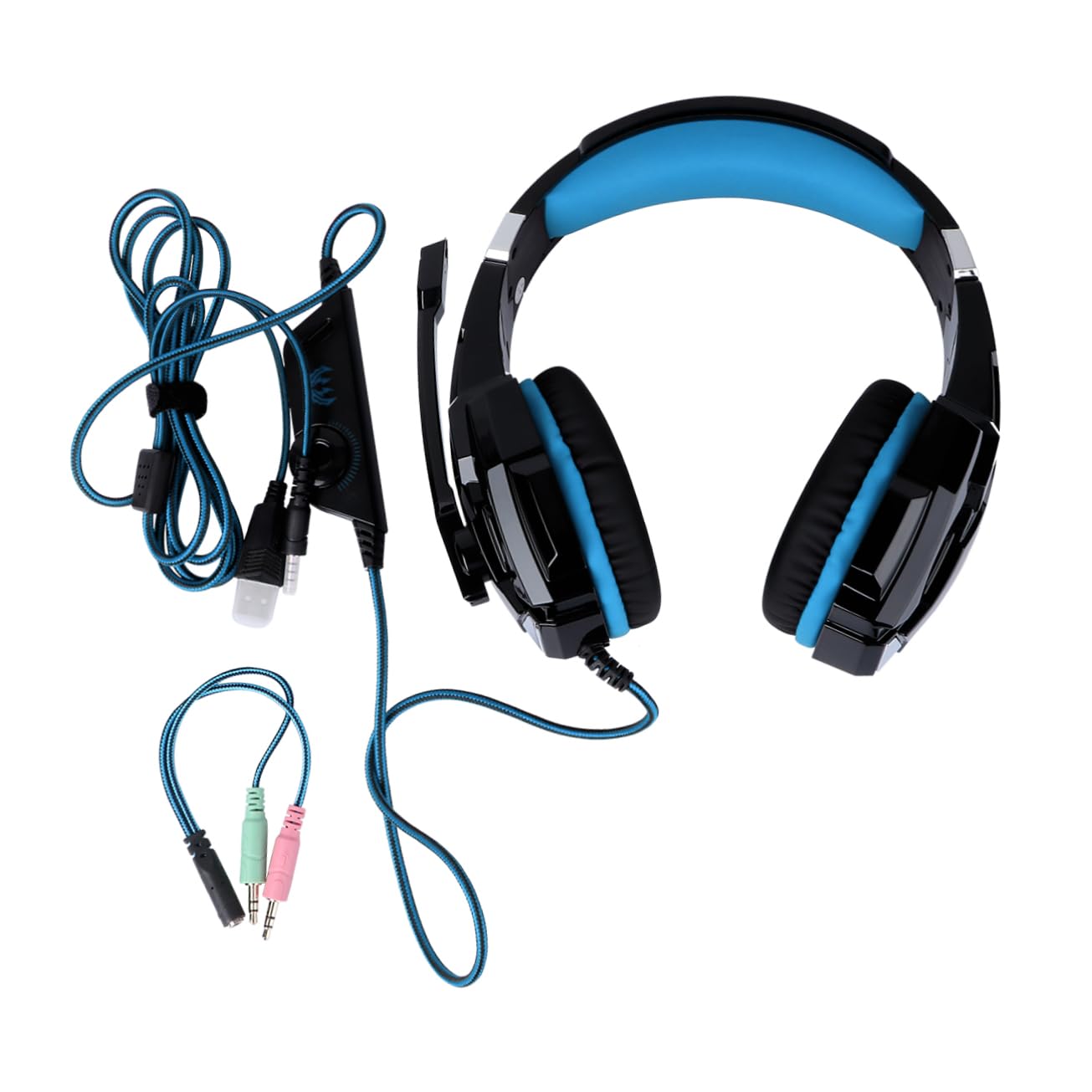 VILLCASE Headset Für Pc Gaming Mit Leuchtendem Design Atmungsaktiven Ohrclips Komfortablem Tragegefühl Und Exquisiter Verarbeitung Für Hervorragendes Spielerlebnis