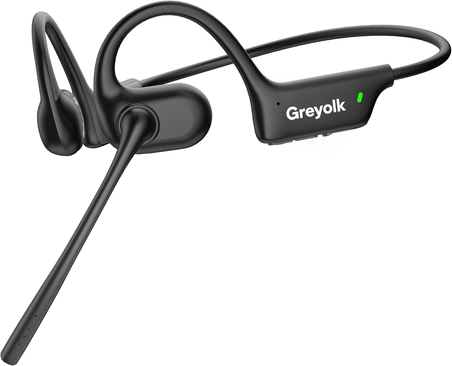 Bluetooth-Kopfhörer mit Mikrofon, offene Ohr Kopfhörer w/Geräuschdämpfungsmikrofon für Telefon PC Computer Laptop, leichtes und Komfortables drahtloses Kopfhörer für Büro Fahren Arbeiten