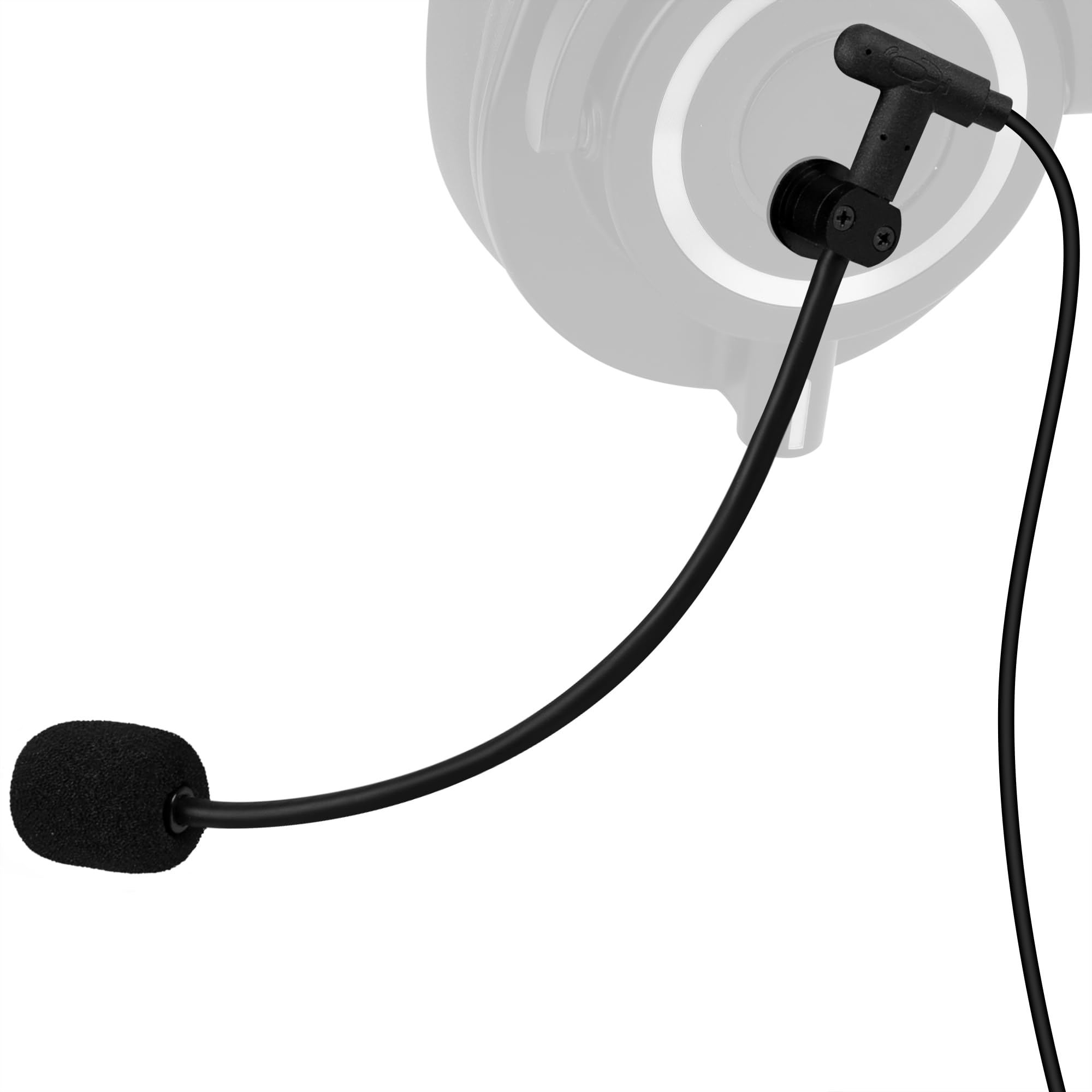 GEEKRIA Aufsteckbares Kopfhörer-Boom-Mikrofon, wandeln Sie Ihren geliebten Kopfhörer in ein Gaming-Headset um, abnehmbares, flexibles Mod-Mikrofon, kompatibel mit PCs/Spielkonsolen/Handheld-Geräten