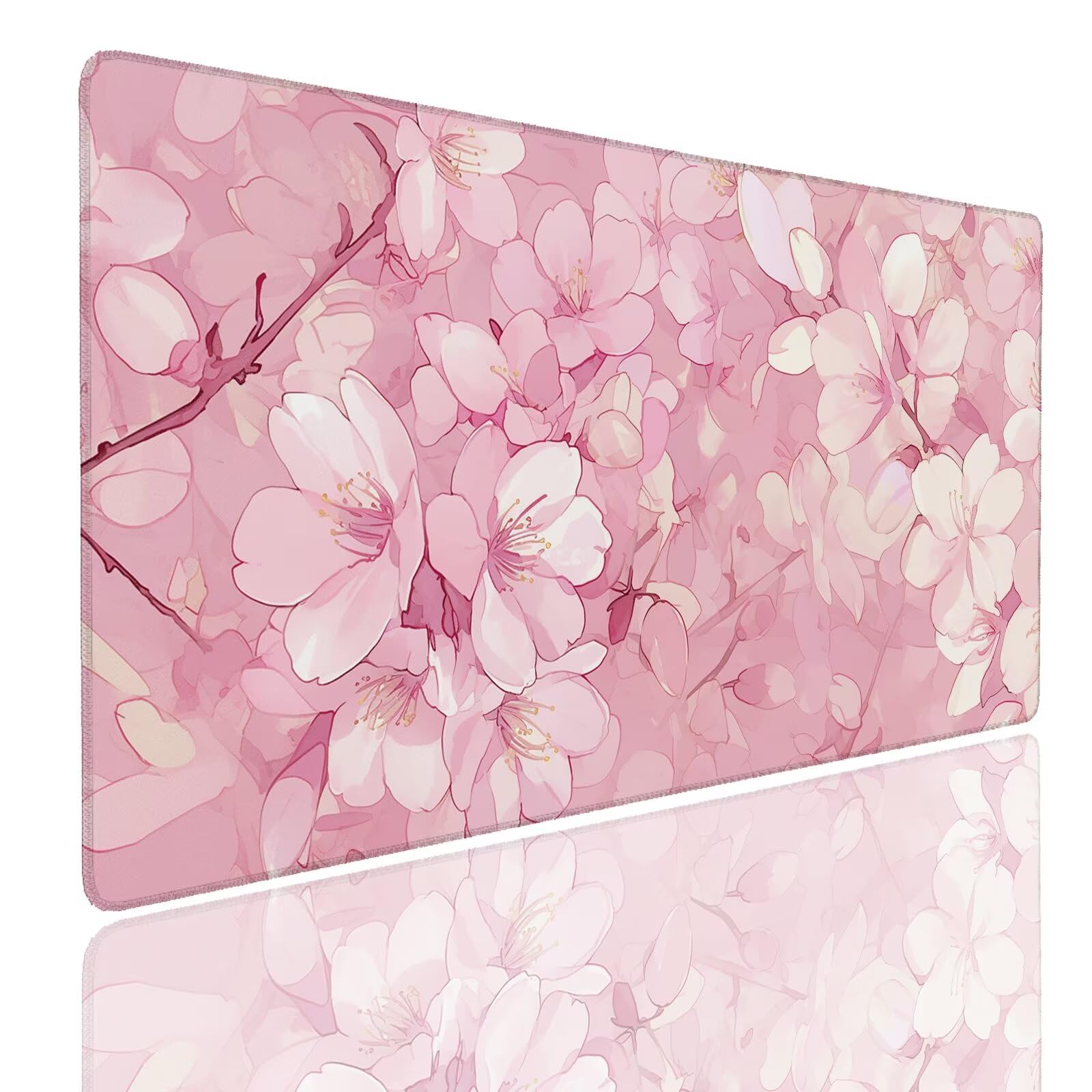 Mauspad XXL 1400x800x4mm Wasserdicht Schreibtischunterlage rutschfeste Speed Gaming Mousepad Pink (9) Groß Desk Mouse Mat Maus Pad, Schreibtisch Unterlage Deko für PC, MacBook, Laptop, Home Office