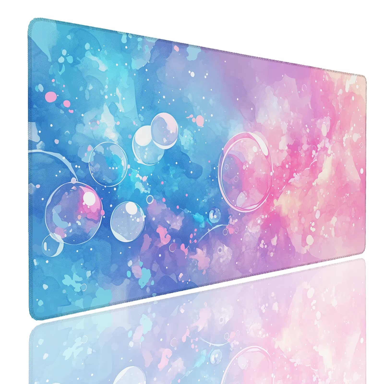 Mauspad XXL 1400x800x4mm Wasserdicht Schreibtischunterlage rutschfeste Speed Gaming Mousepad Pink (7) Groß Desk Mouse Mat Maus Pad, Schreibtisch Unterlage Deko für PC, MacBook, Laptop, Home Office