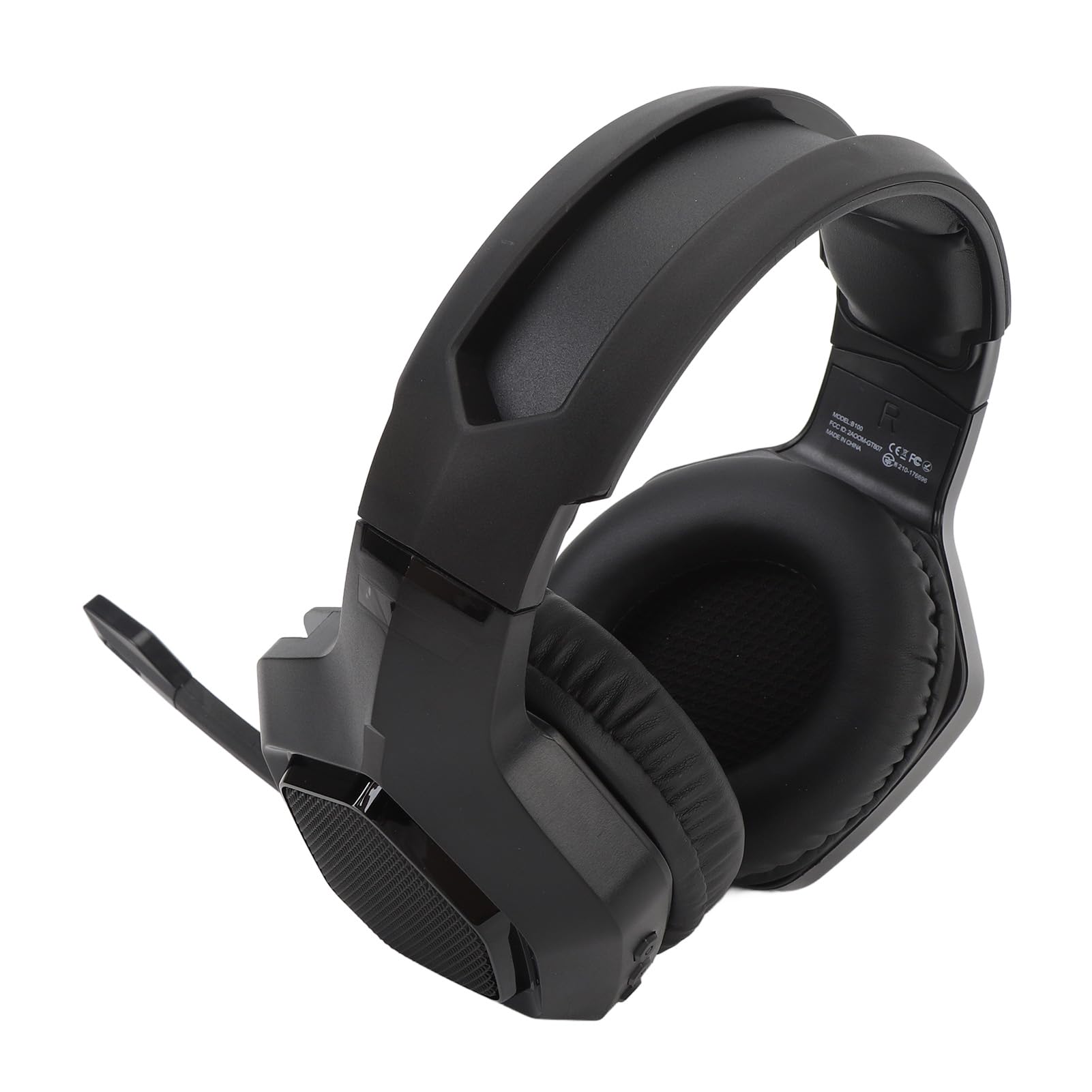 SEAFRONT Wireless Gaming -Headset mit Super Niedriger Latenz von 2, 4 G Drahtlosen und 3, 5 -mm -Kabelverkleidungen Gaming -Earphone für PC -Laptops (Black)