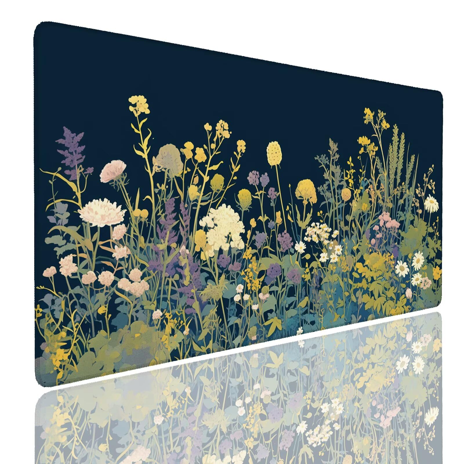 Mauspad XXL 1400x800x4mm Wasserdicht Schreibtischunterlage rutschfeste Speed Gaming Mousepad Plant (4) Groß Desk Mouse Mat Maus Pad, Schreibtisch Unterlage Deko für PC, MacBook, Laptop, Home Office