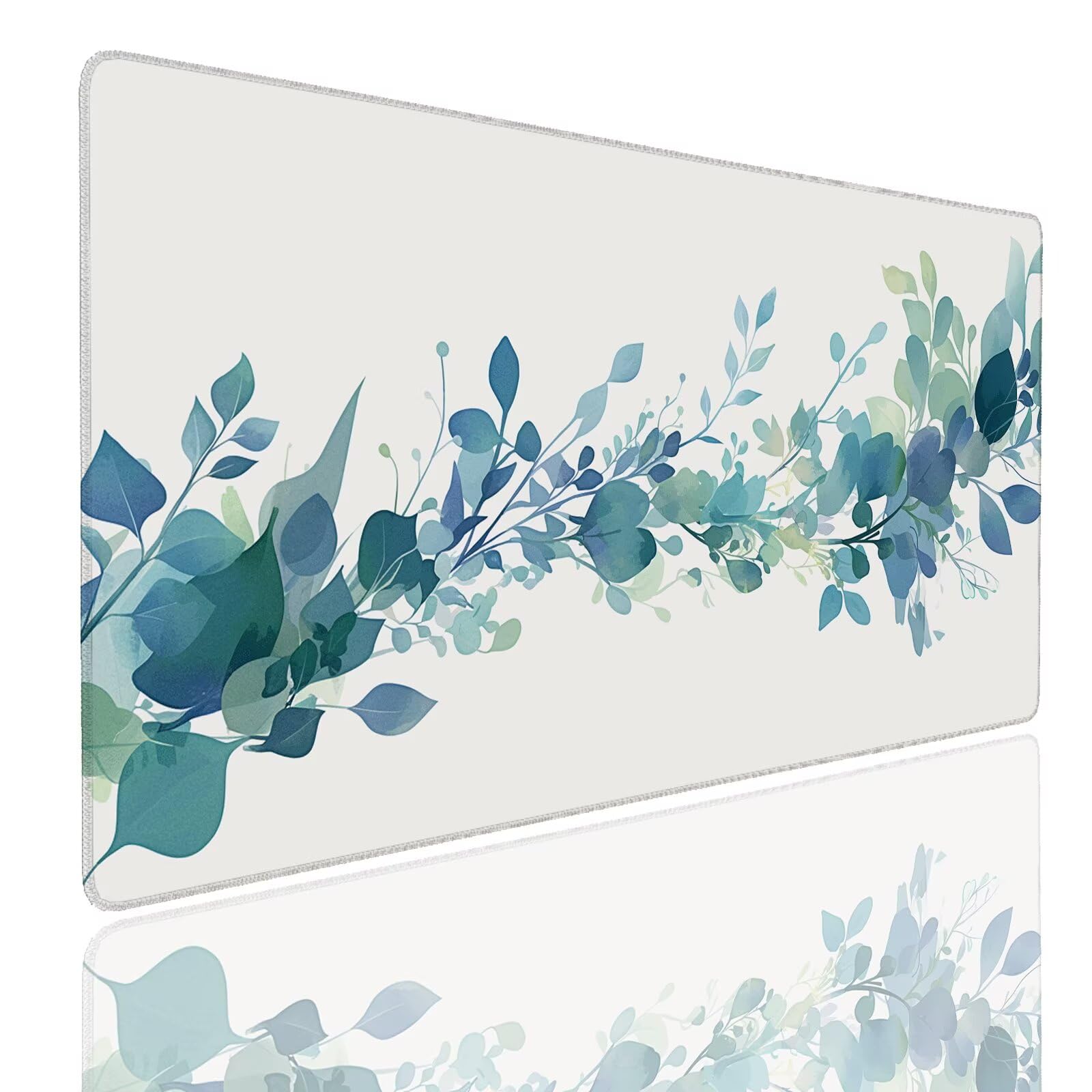 Mauspad XXL 1400x800x4mm Wasserdicht Schreibtischunterlage rutschfeste Speed Gaming Mousepad Plant (2) Groß Desk Mouse Mat Maus Pad, Schreibtisch Unterlage Deko für PC, MacBook, Laptop, Home Office