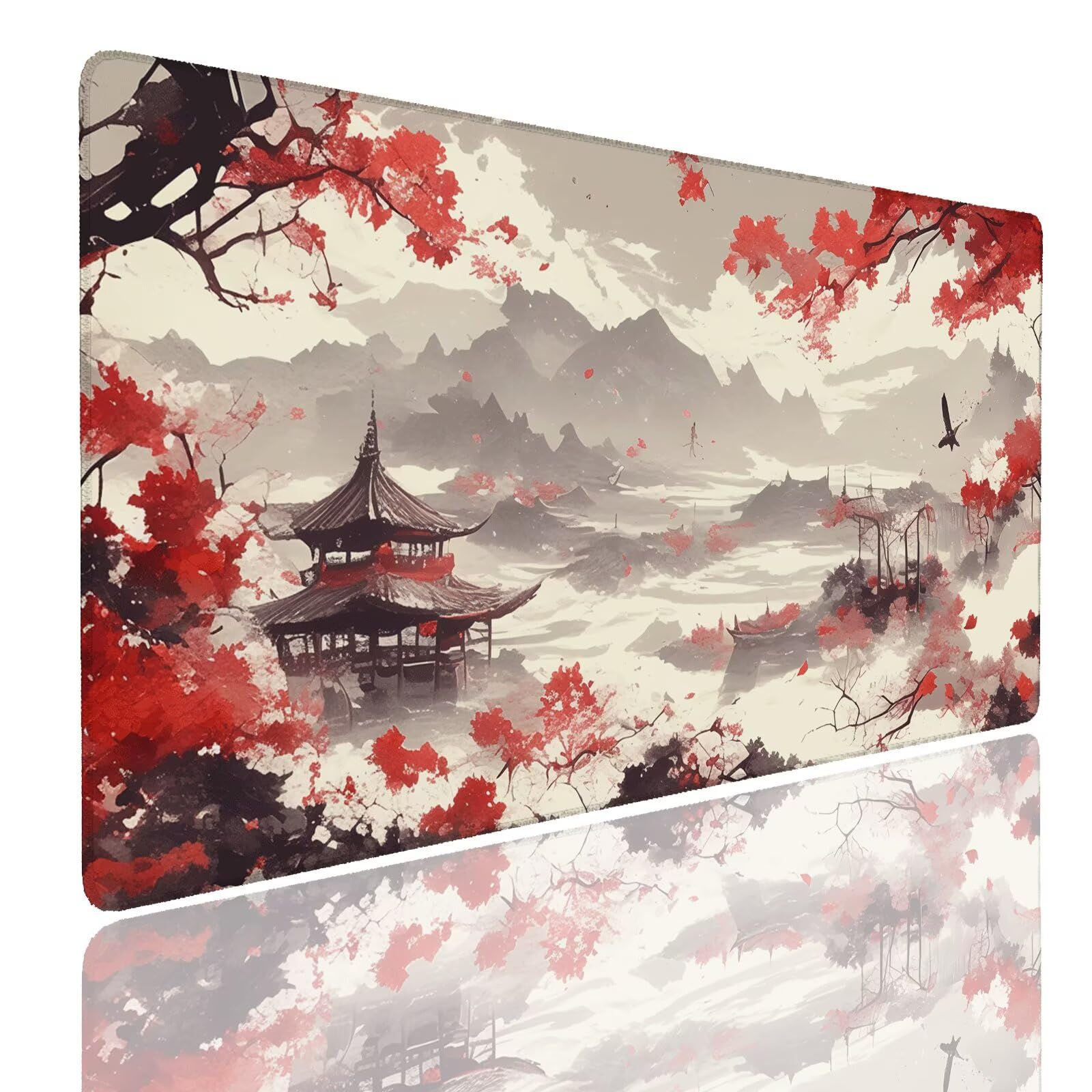 Mauspad XXL 1400x800x4mm Wasserdicht Schreibtischunterlage rutschfeste Speed Gaming Mousepad Plants (8) Groß Desk Mouse Mat Maus Pad, Schreibtisch Unterlage Deko für PC, MacBook, Laptop, Home Office