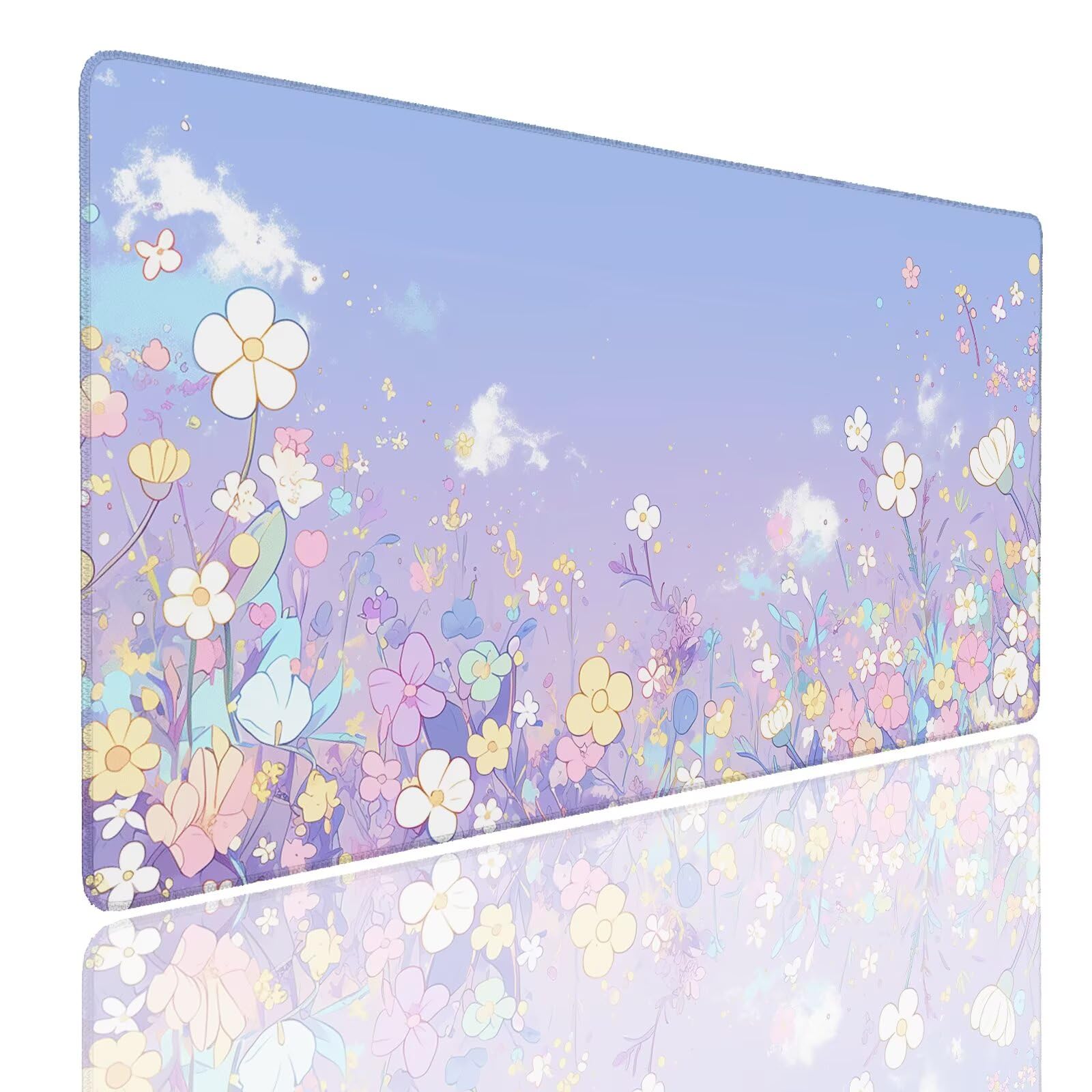 Mauspad XXL 1400x800x4mm Wasserdicht Schreibtischunterlage rutschfeste Speed Gaming Mousepad Purple (9) Groß Desk Mouse Mat Maus Pad, Schreibtisch Unterlage Deko für PC, MacBook, Laptop, Home Office