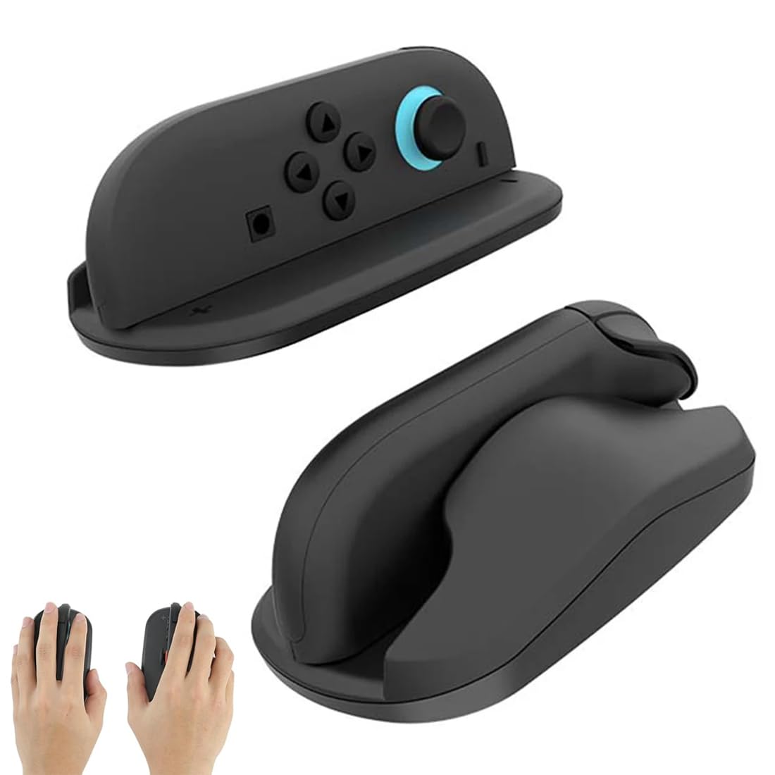 GXGM Gaming Controller Maushalter,Für Switch 2 Controller,Maus Basisgriff,Rutschfester Ständer, Switch 2 Zubehör (Schwarz)