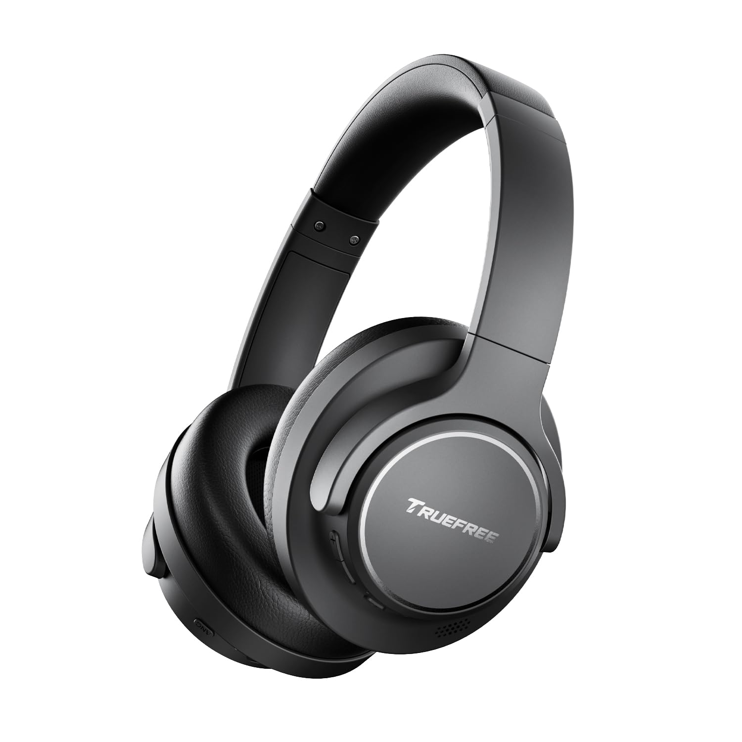 truefree HF-10 Over-Ear Bluetooth Kopfhörer mit 40mm Treiber, ANC -45dB, Raumklang, 125h Akku, AI Mikrofon, App, Gaming Modus, faltbar, USB-C, AUX, Headset mit Transparenzmodus