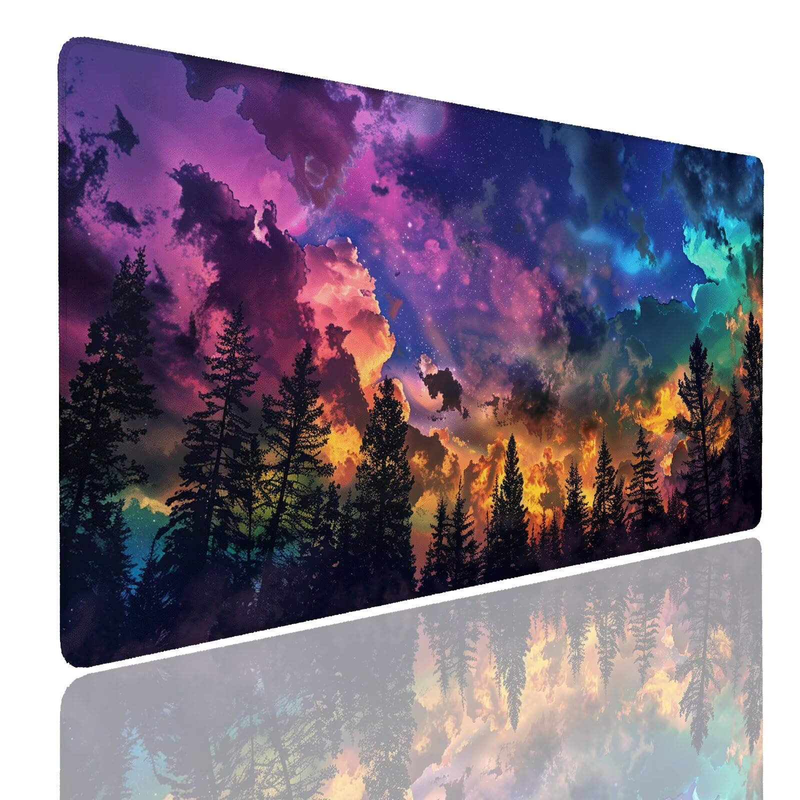 Mauspad XXL 1400x800x4mm Wasserdicht Schreibtischunterlage rutschfeste Speed Gaming Mousepad Sky (1) Groß Desk Mouse Mat Maus Pad, Schreibtisch Unterlage Deko für PC, MacBook, Laptop, Home Office