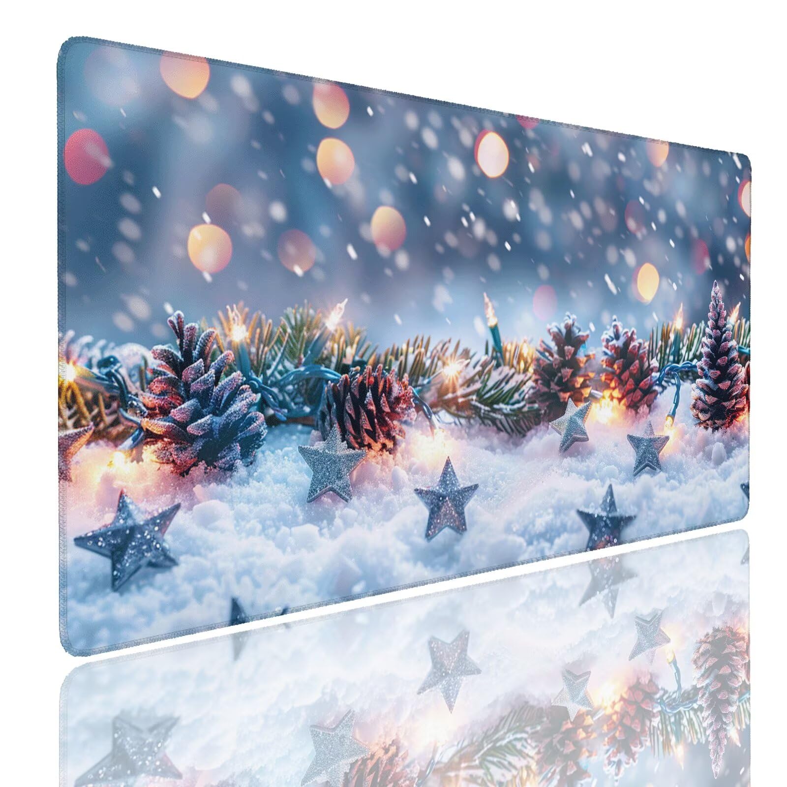 Mauspad XXL 1400x800x4mm Wasserdicht Schreibtischunterlage rutschfeste Speed Gaming Mousepad Silver (1) Groß Desk Mouse Mat Maus Pad, Schreibtisch Unterlage Deko für PC, MacBook, Laptop, Home Office