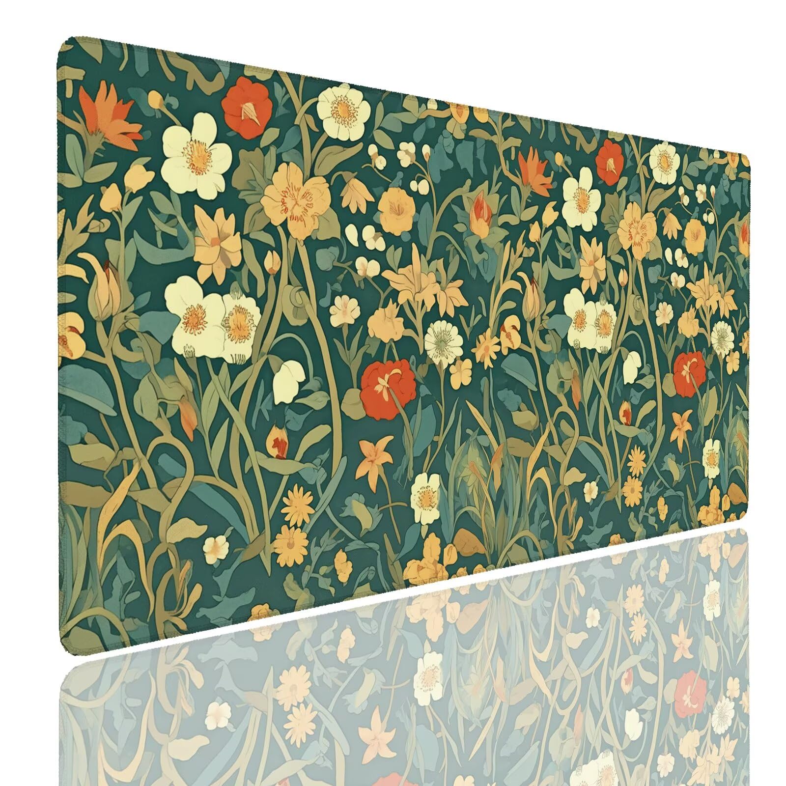 Mauspad XXL 1400x800x4mm Wasserdicht Schreibtischunterlage rutschfeste Speed Gaming Mousepad Spring (1) Groß Desk Mouse Mat Maus Pad, Schreibtisch Unterlage Deko für PC, MacBook, Laptop, Home Office