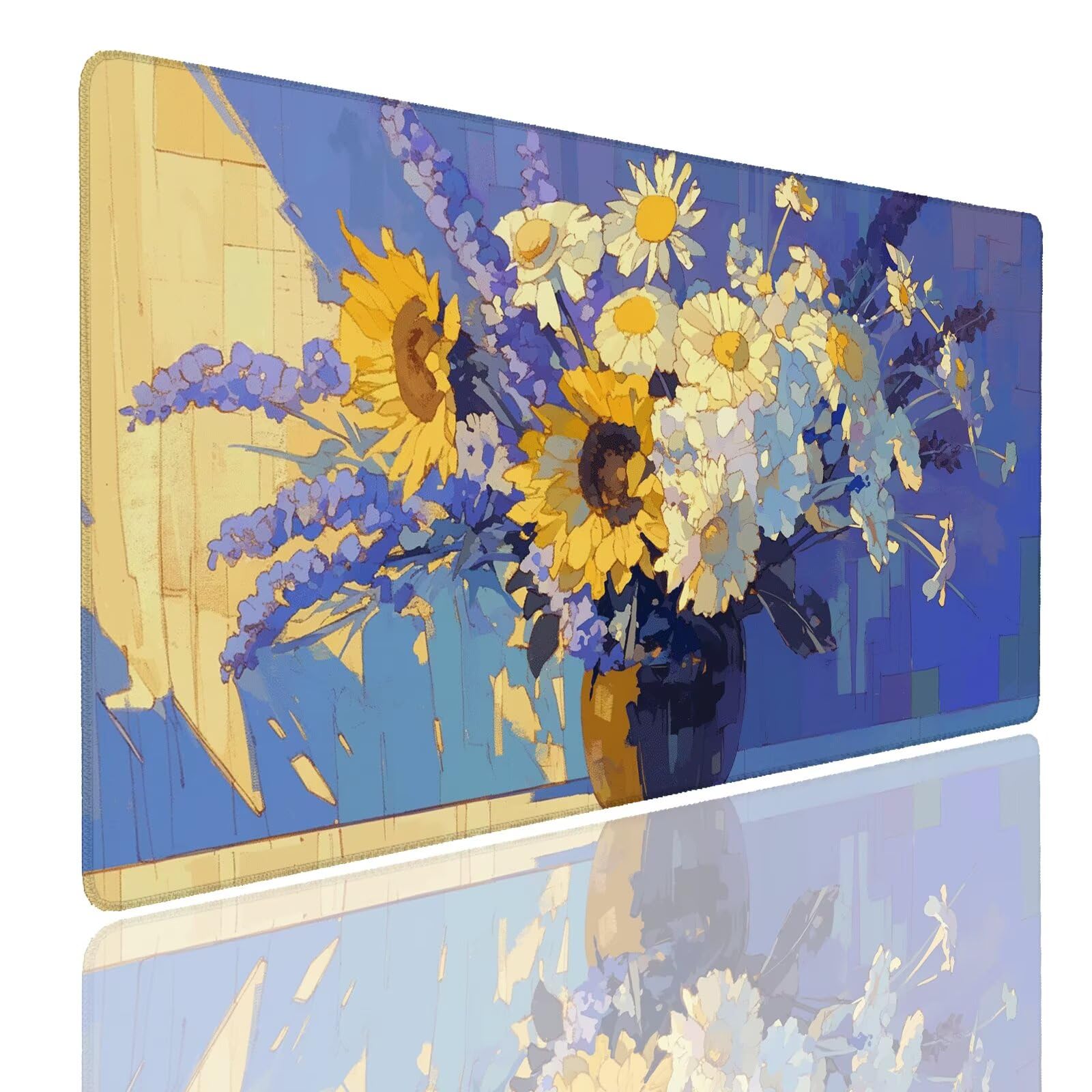 Mauspad XXL 1400x800x4mm Wasserdicht Schreibtischunterlage rutschfeste Speed Gaming Mousepad Spring (15) Groß Desk Mouse Mat Maus Pad, Schreibtisch Unterlage Deko für PC, MacBook, Laptop, Home Office