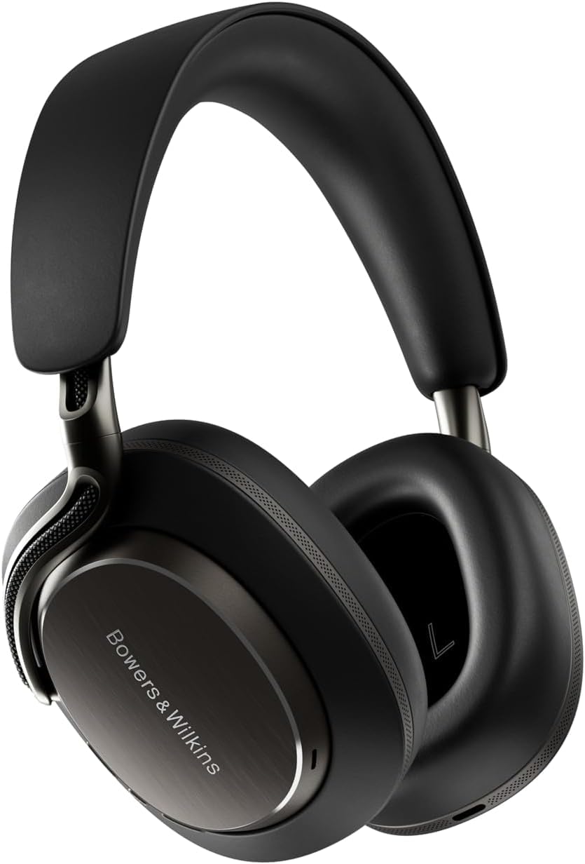 Bowers & Wilkins Px8 S2 Kabellose Noise-Cancelling Kopfhörer mit Bluetooth Audio, Schnellladefunktion, 30 Stunden hochauflösende Wiedergabe & Mikrofon - Onyx Schwarz