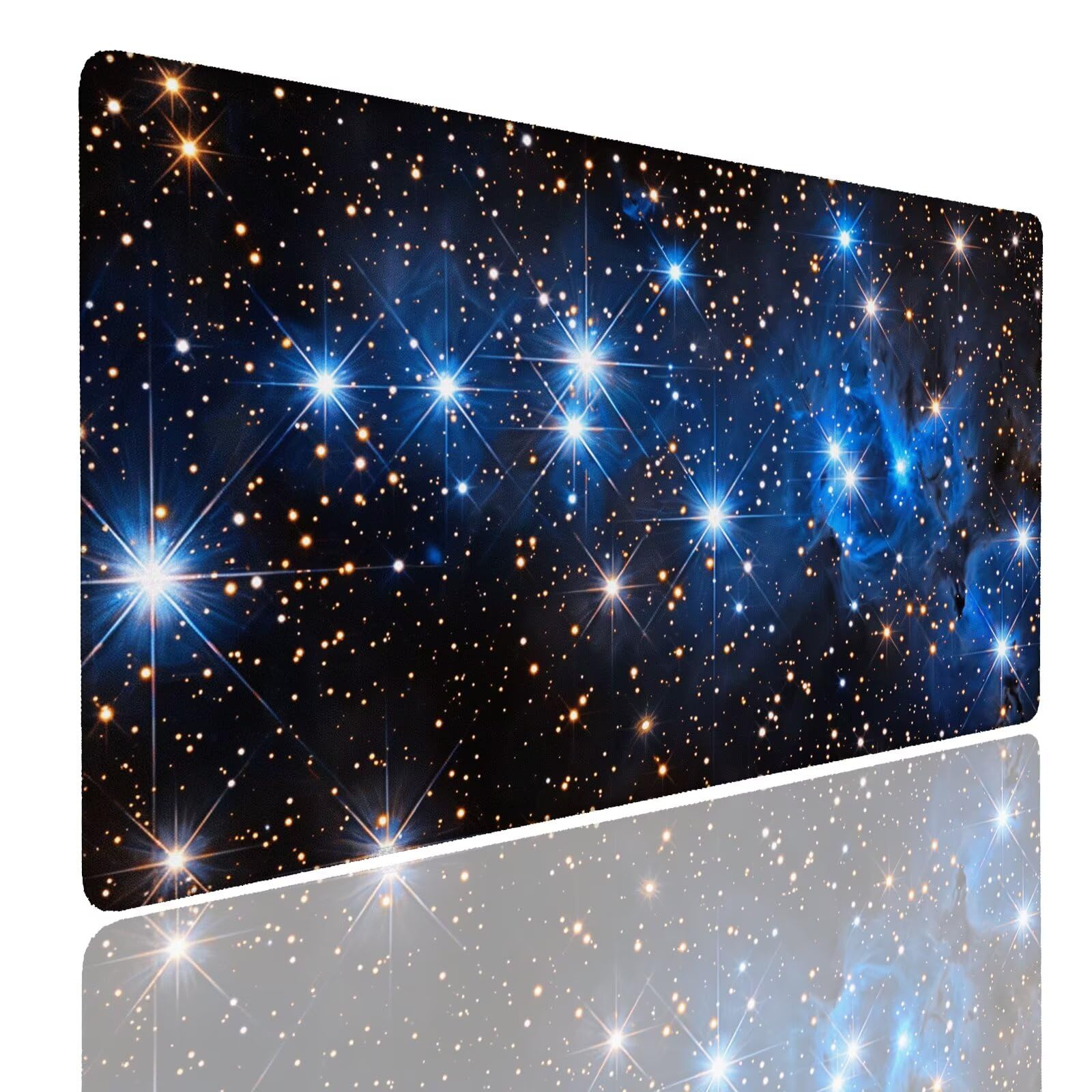 Mauspad XXL 900x600x4mm Wasserdicht Schreibtischunterlage rutschfeste Speed Gaming Mousepad Star (5) Groß Desk Mouse Mat Maus Pad, Schreibtisch Unterlage Deko für PC, MacBook, Laptop, Home Office