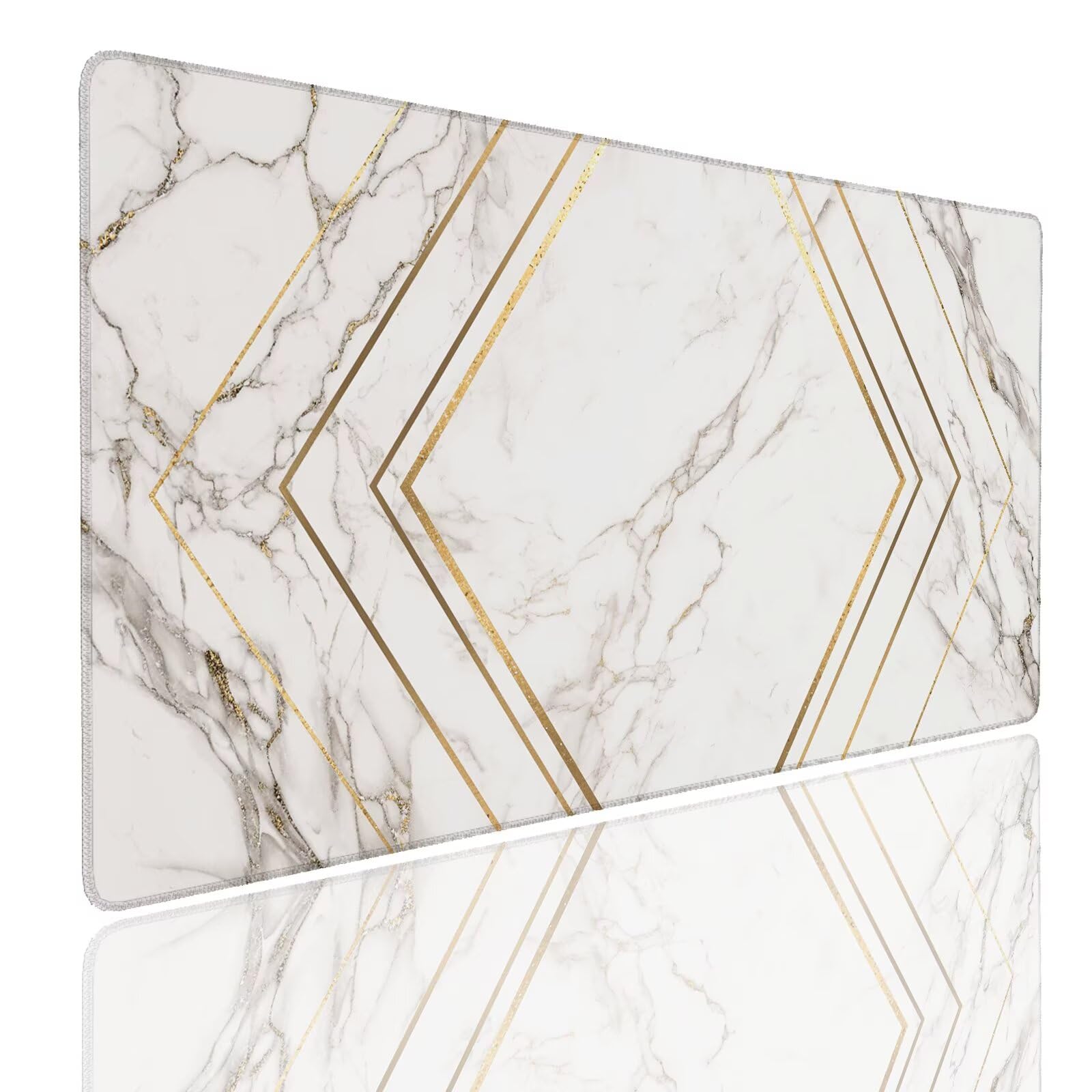 Mauspad XXL 900x600x4mm Wasserdicht Schreibtischunterlage rutschfeste Speed Gaming Mousepad Stone (1) Groß Desk Mouse Mat Maus Pad, Schreibtisch Unterlage Deko für PC, MacBook, Laptop, Home Office
