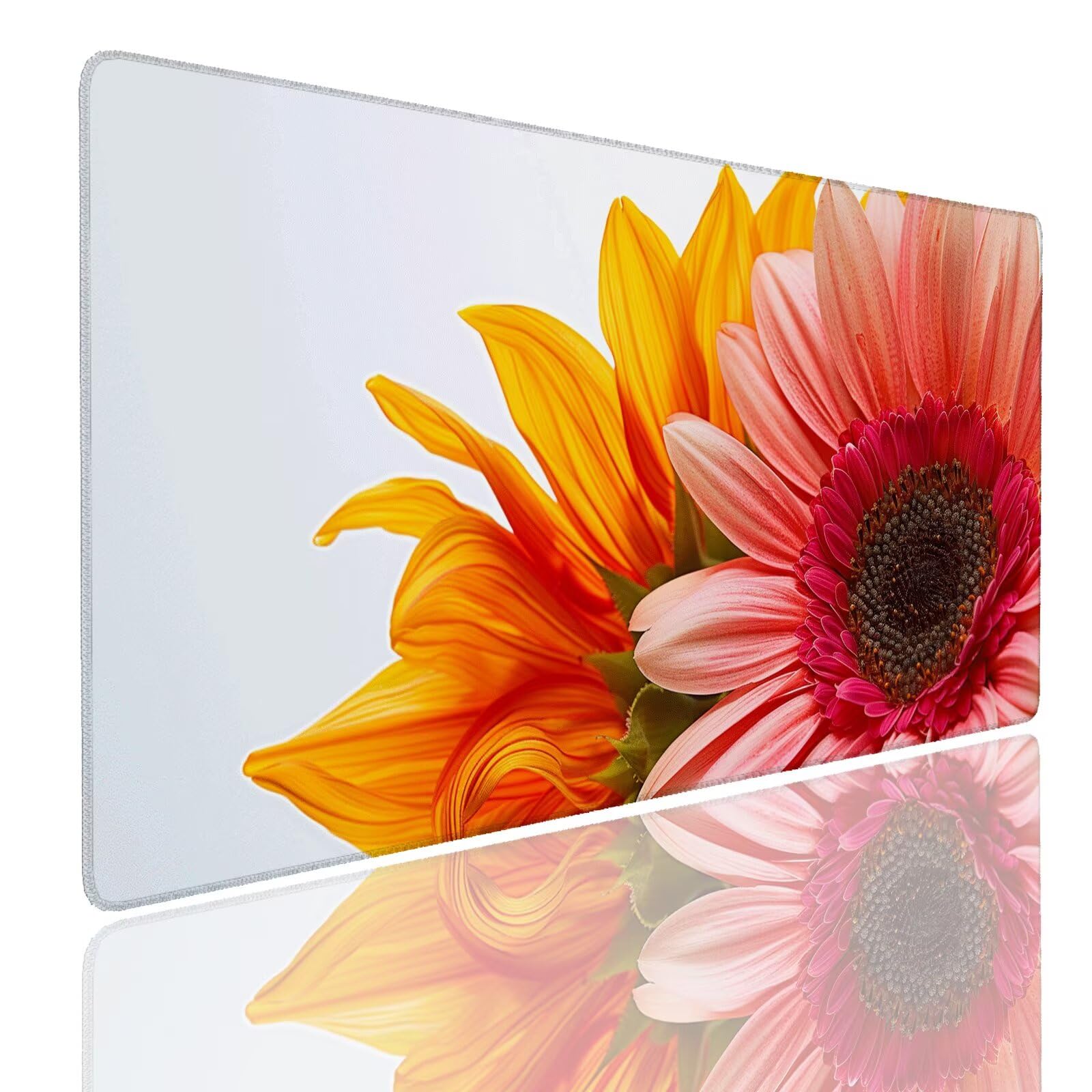 Mauspad XXL 900x500x4mm Wasserdicht Schreibtischunterlage Rutschfeste Speed Gaming Mousepad Sunflower (7) Groß Desk Mouse Mat Maus Pad, Schreibtisch Unterlage Deko für PC, Macbook, Laptop, Home Office