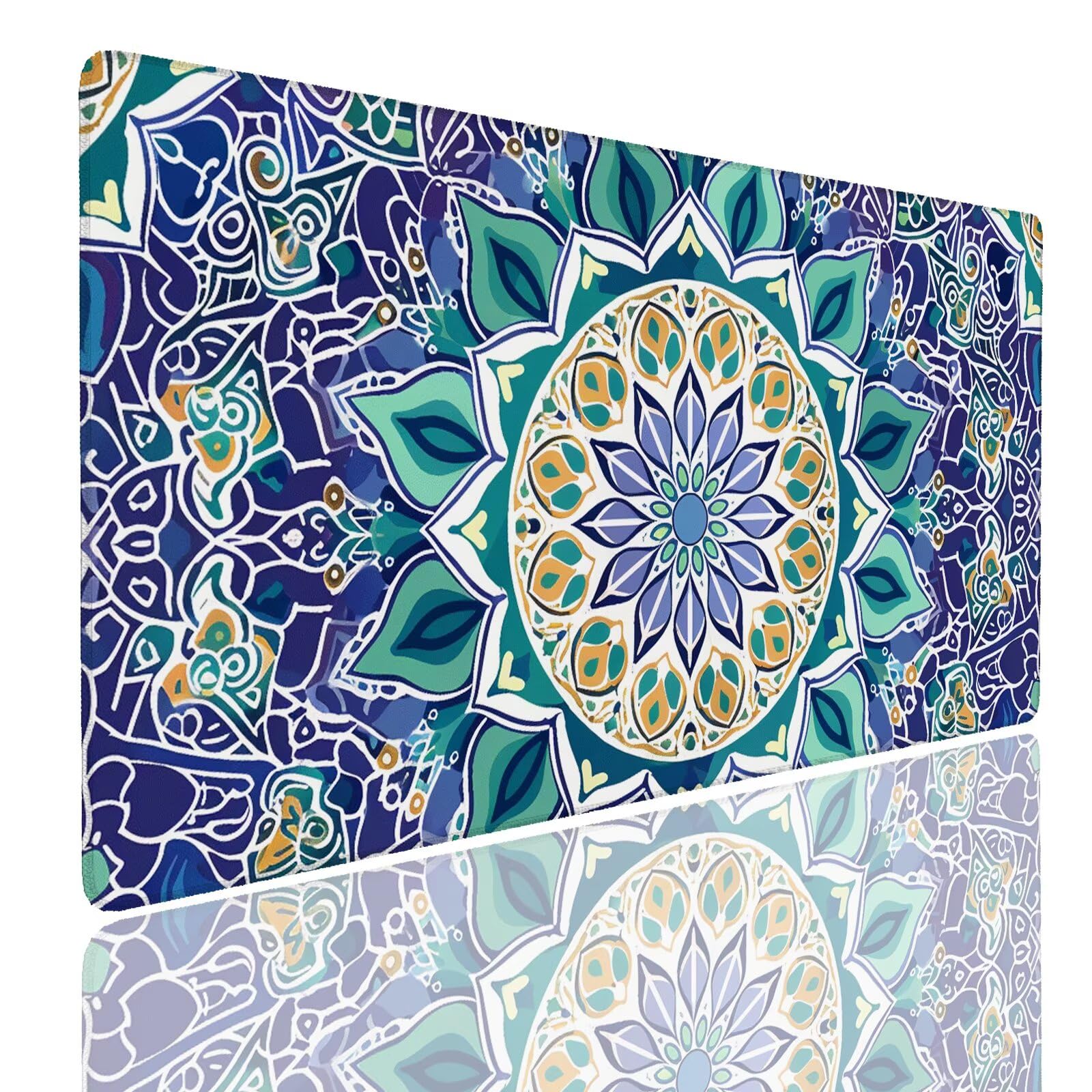 Mauspad XXL 900x500x4mm Wasserdicht Schreibtischunterlage rutschfeste Speed Gaming Mousepad Symmetry (3) Groß Desk Mouse Mat Maus Pad, Schreibtisch Unterlage Deko für PC, MacBook, Laptop, Home Office