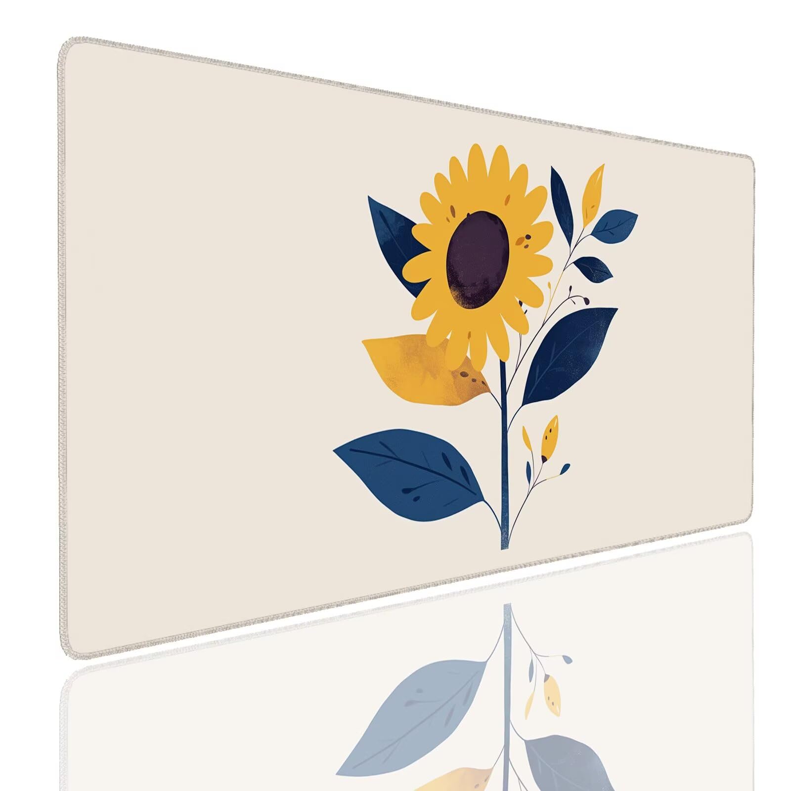 Mauspad XXL 900x600x4mm Wasserdicht Schreibtischunterlage Rutschfeste Speed Gaming Mousepad Sunflower (5) Groß Desk Mouse Mat Maus Pad, Schreibtisch Unterlage Deko für PC, Macbook, Laptop, Home Office
