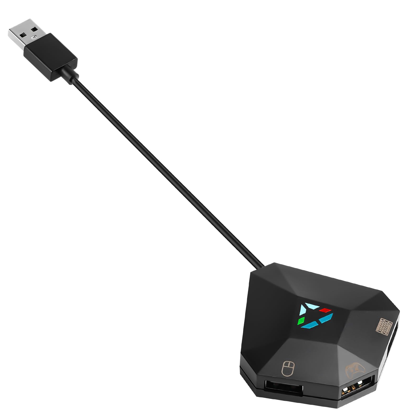 Tastatur- und Mausadapter für PS4/PS3/Xbox One/Xbox 360/NS Switch, Adapter Maus Tastatur Kompatibel mit Controller PS4/PS3/Switch/XBOX, Plug and Play Konverter Gaming Tastatur Maus konverter