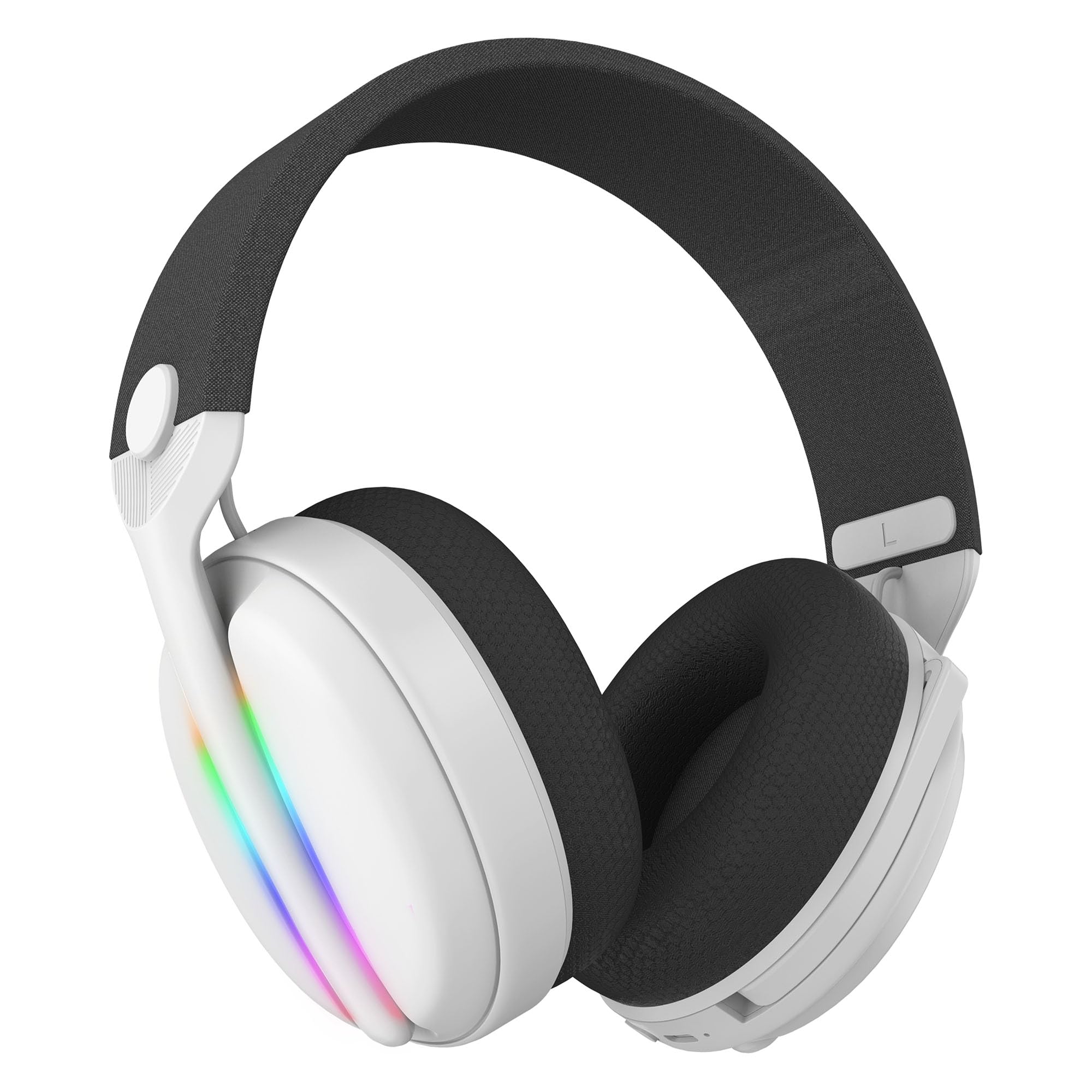 Subsonic - Vektra kabelloses Gaming-Headset für PS5, PS4, PC, Xbox und Switch, Gaming-Headset mit LED-Beleuchtung, 7.1-Lautsprechern, einziehbarem Mikrofon, integrierter Lautstärkeregelung und Stummsc