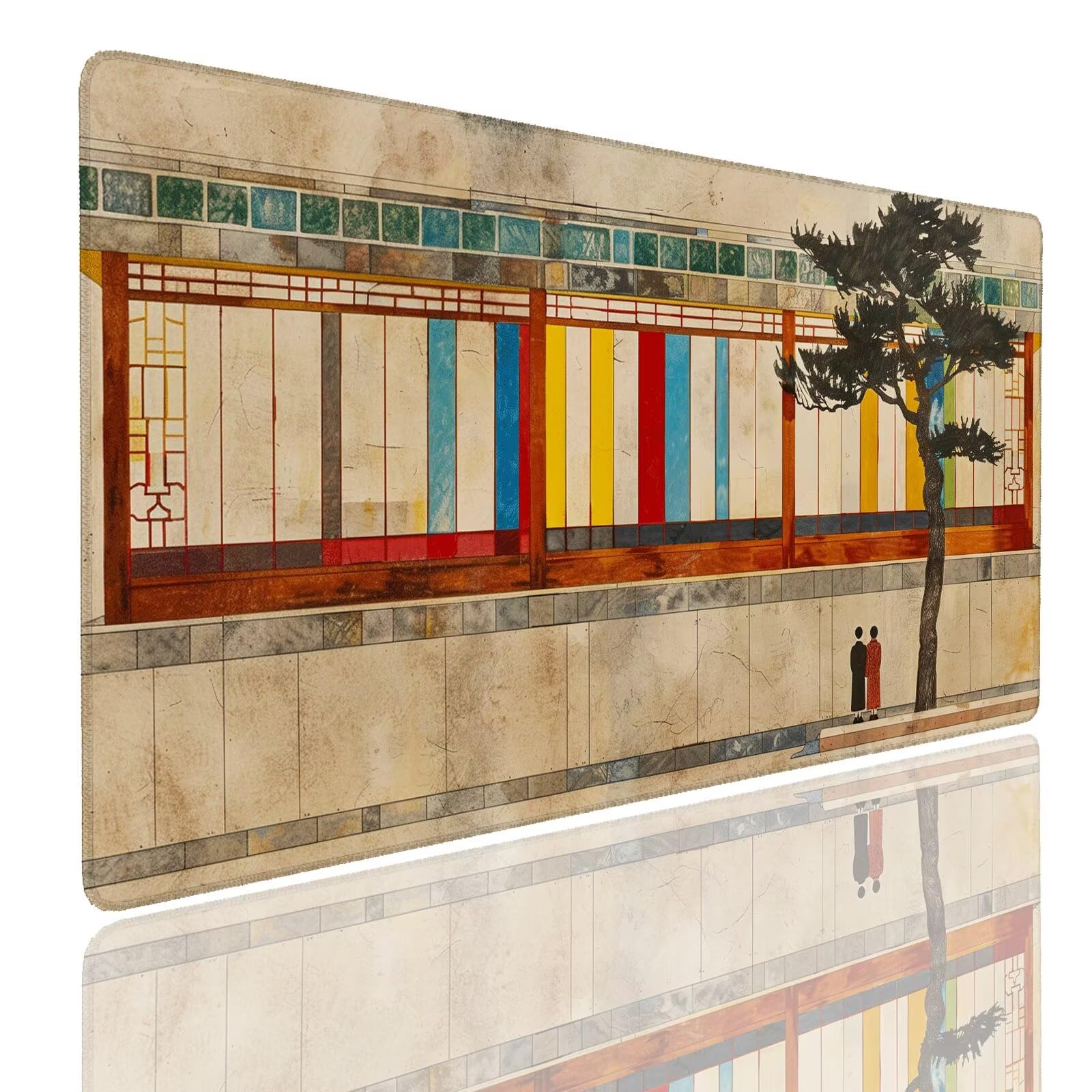 Mauspad XXL 1400x800x4mm Wasserdicht Schreibtischunterlage rutschfeste Speed Gaming Mousepad Taupe (3) Groß Desk Mouse Mat Maus Pad, Schreibtisch Unterlage Deko für PC, MacBook, Laptop, Home Office