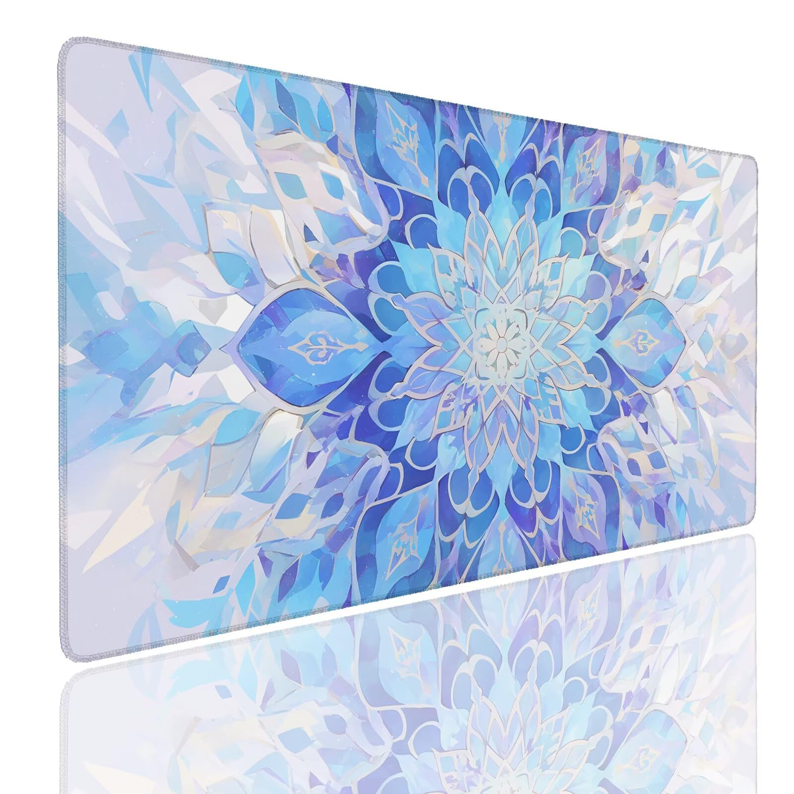 Mauspad XXL 900x500x4mm Wasserdicht Schreibtischunterlage rutschfeste Speed Gaming Mousepad Symmetry (6) Groß Desk Mouse Mat Maus Pad, Schreibtisch Unterlage Deko für PC, MacBook, Laptop, Home Office