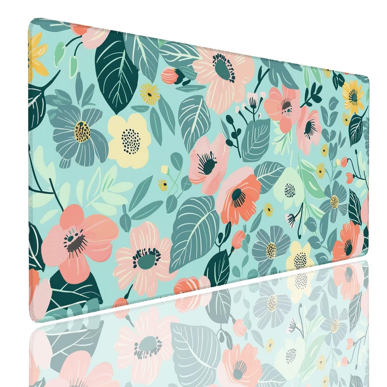 Mauspad XXL 1400x800x4mm Wasserdicht Schreibtischunterlage rutschfeste Speed Gaming Mousepad Teal (2) Groß Desk Mouse Mat Maus Pad, Schreibtisch Unterlage Deko für PC, MacBook, Laptop, Home Office