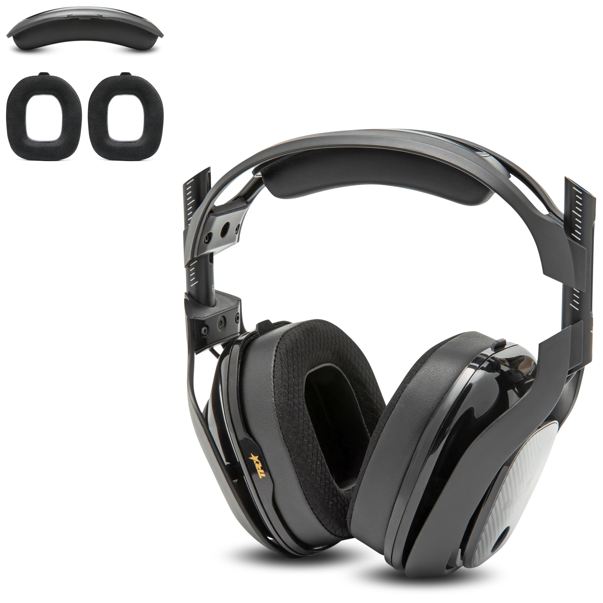 WC Mod Kit A40 – Kühlgel-Ohrpolster + Kopfbügelersatz, kompatibel mit Astro A40 Gen 4 und A40 TR von Wicked Cushions | Verbesserter Komfort, Kühlung und Haltbarkeit | Black